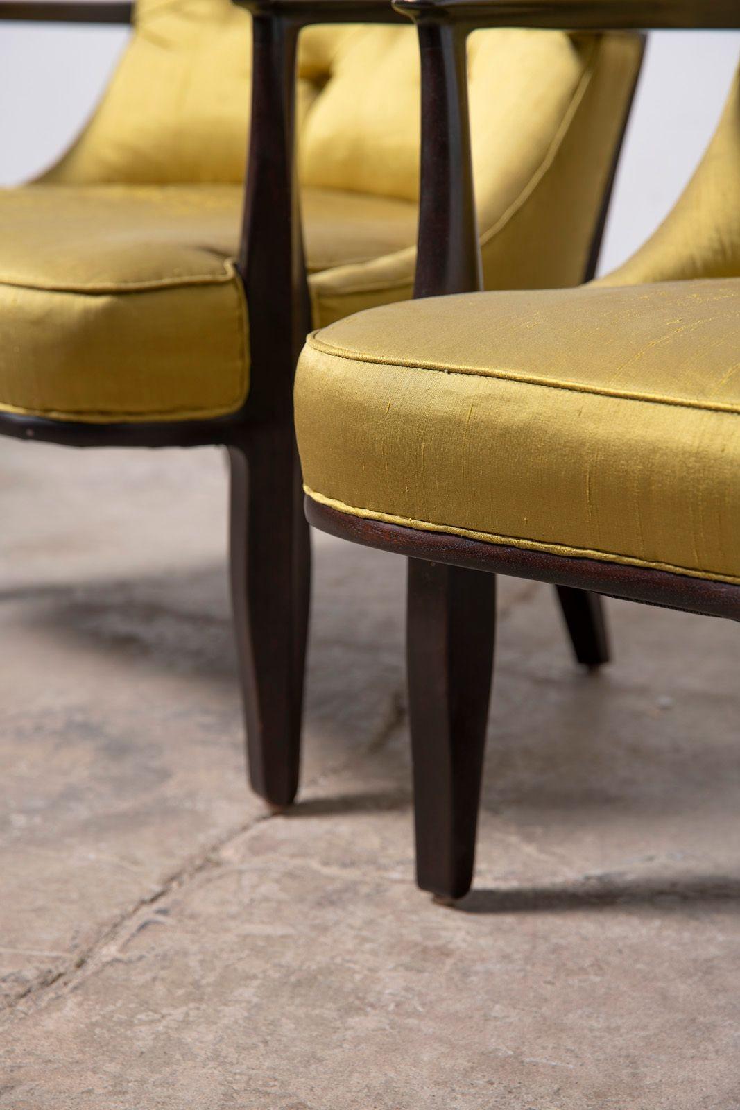 Pair of Janus Collection Lounge Chairs by Edward Wormley for Dunbar – Model 5705 For Sale 8