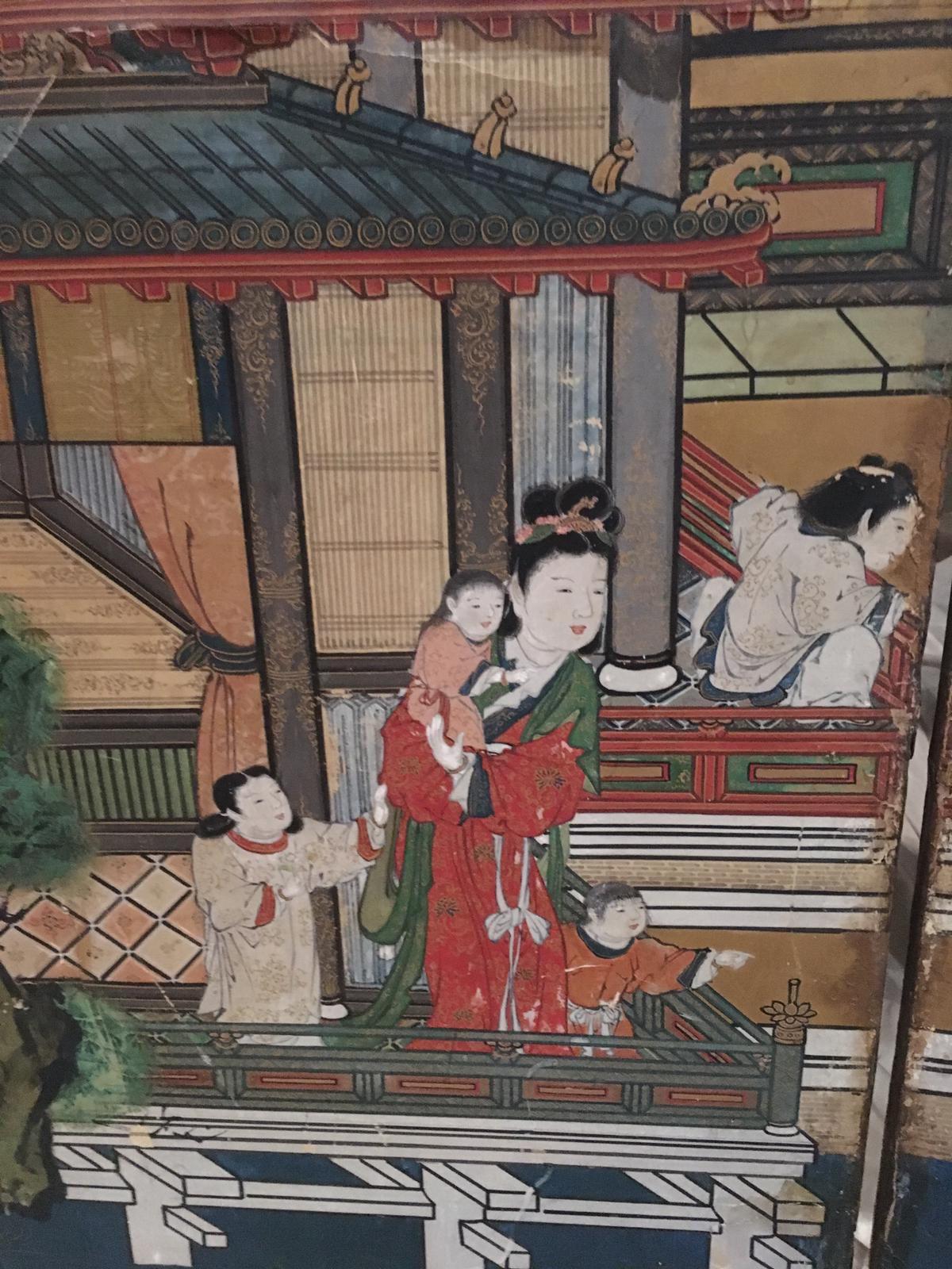 Pair of Japanese 18th Century Folding Screens For Sale 8