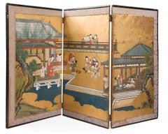 Pair of Japanese 18th Century Folding Screens