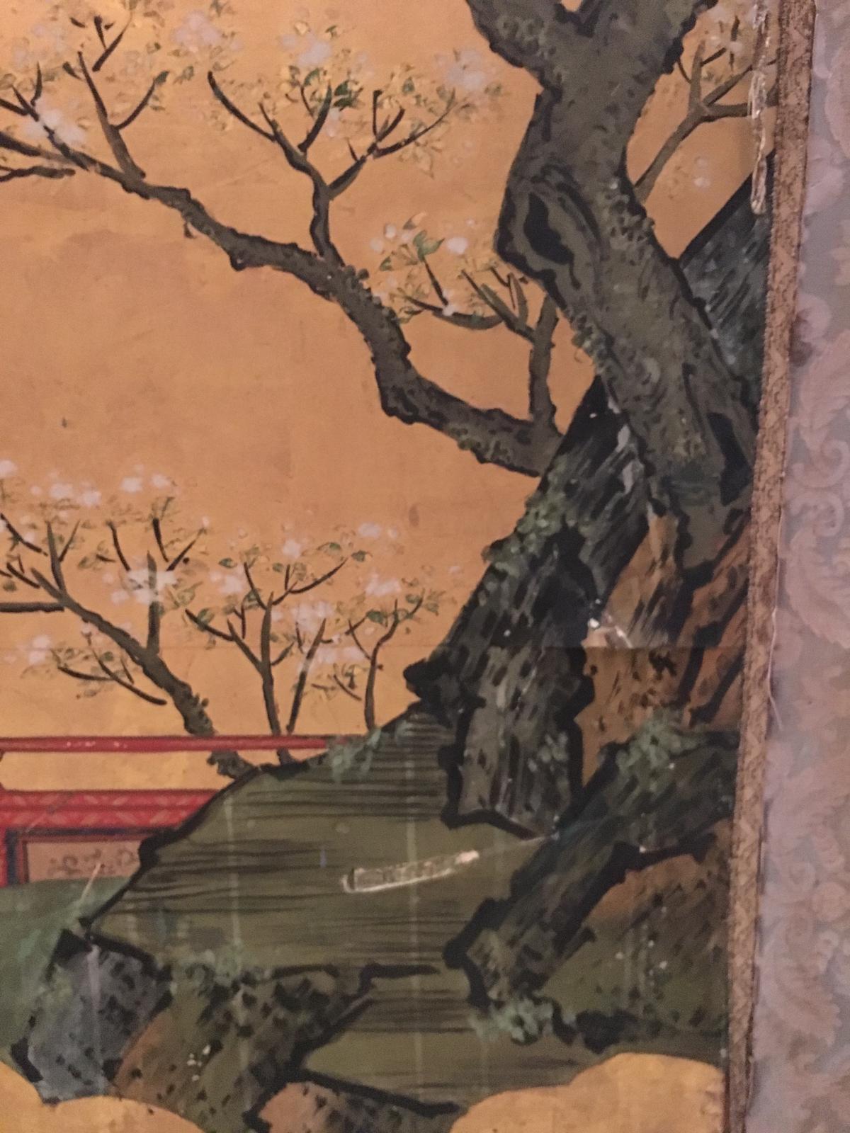 Pair of Japanese 18th Century Folding Screens For Sale 5