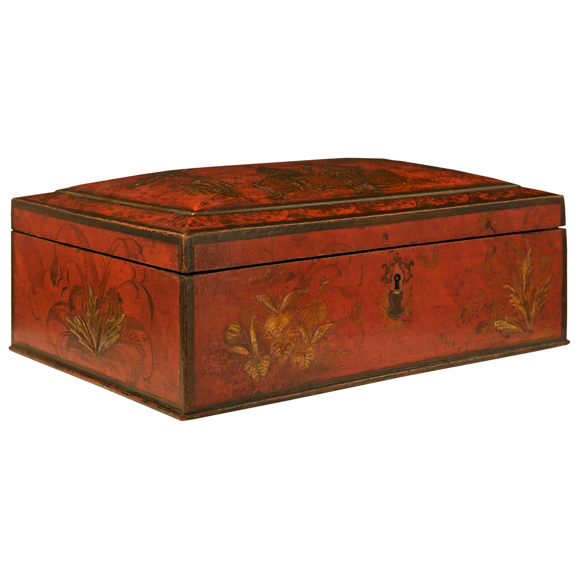par de cajas japonesas de laca roja y negra del siglo xviii Japonés en venta
