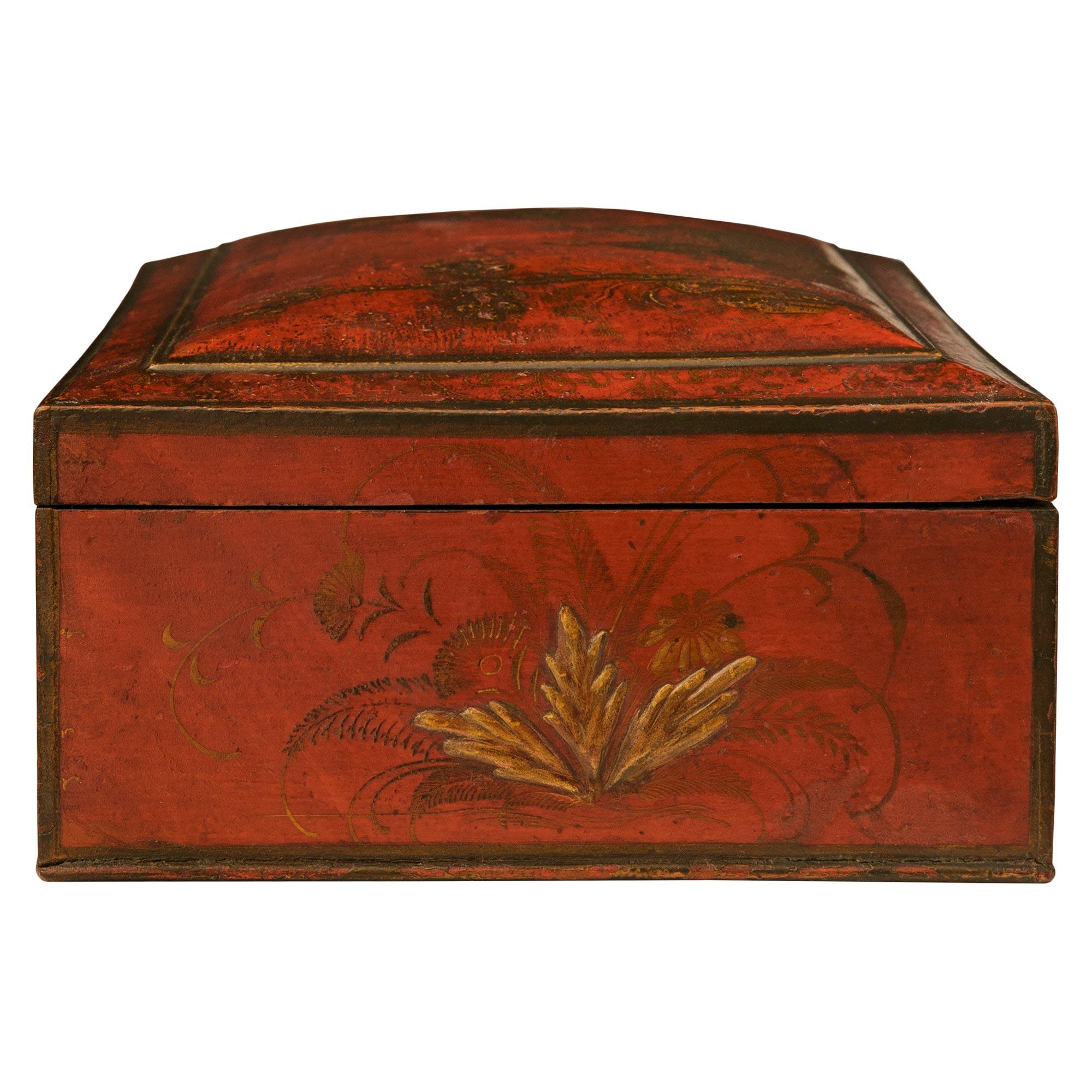 par de cajas japonesas de laca roja y negra del siglo xviii siglo XVIII y antes en venta