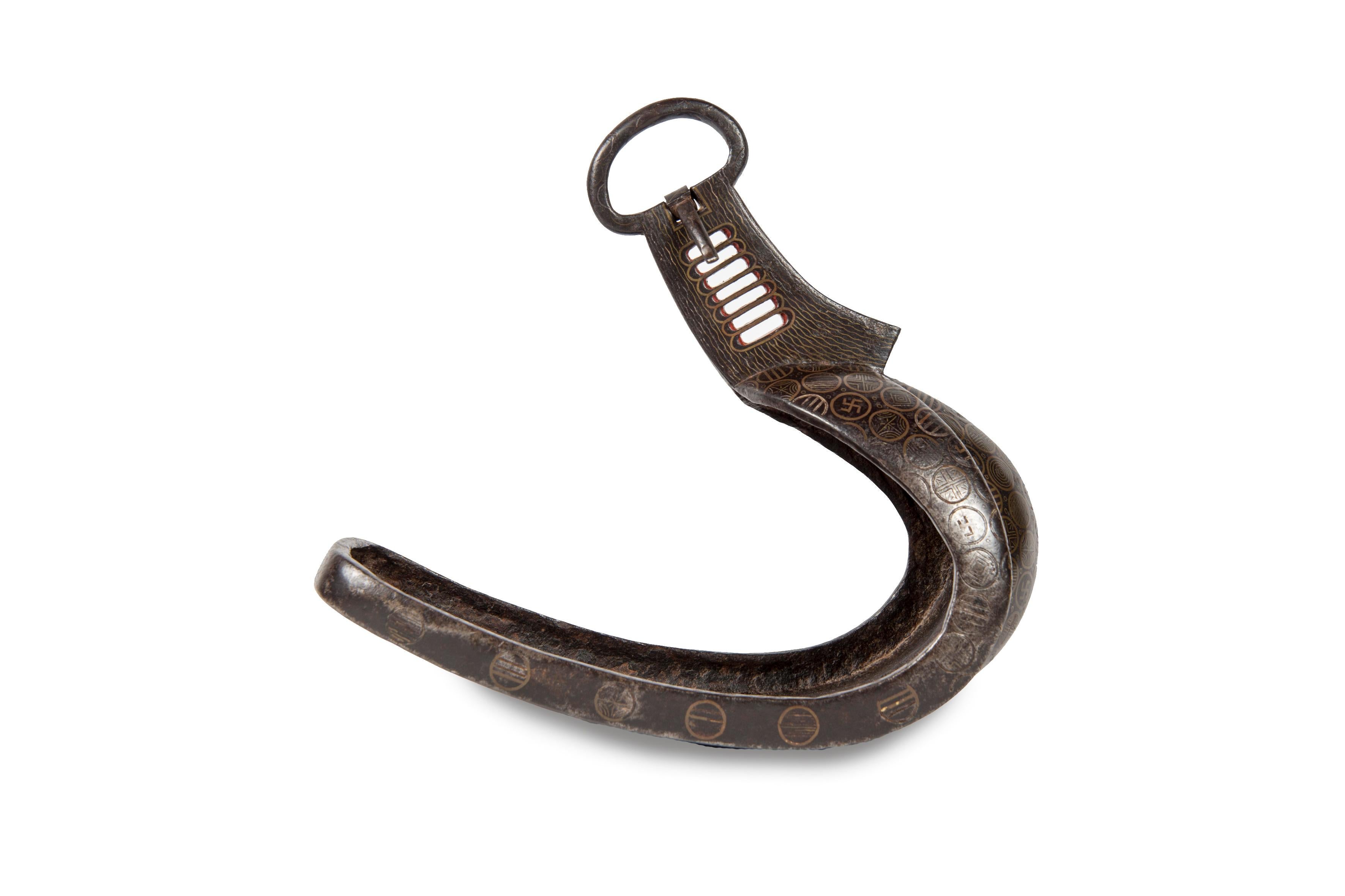 18th Century Pair of Japanese Abumi Stirrups For Sale