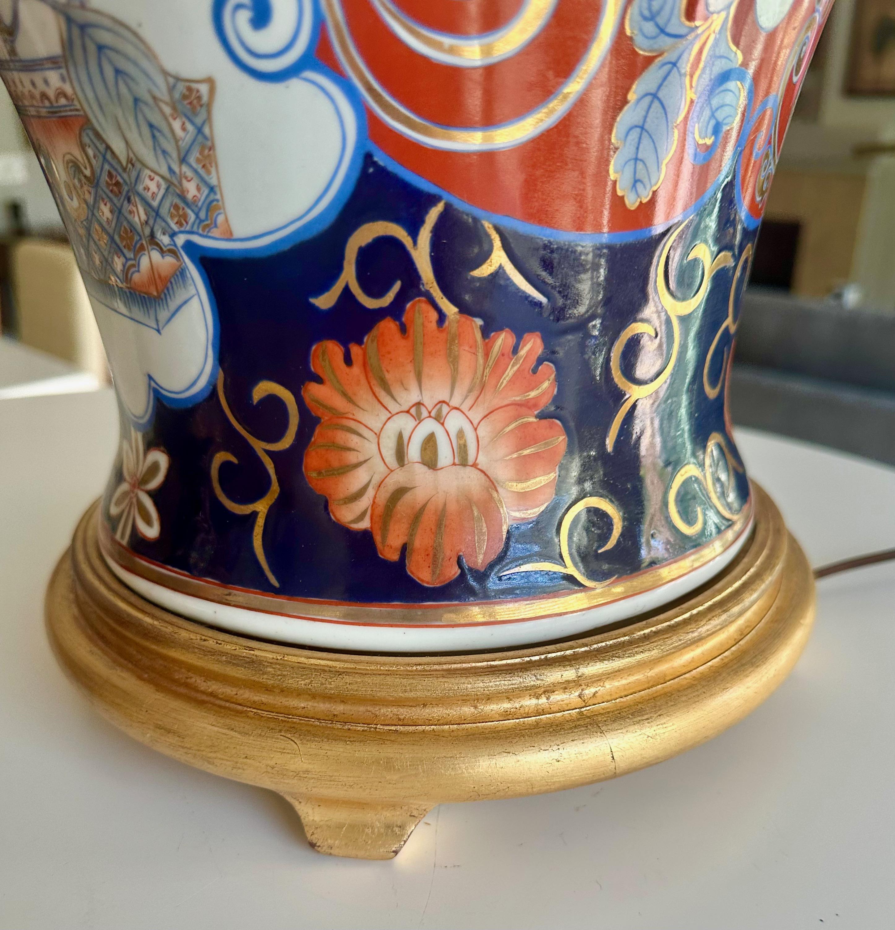 Paire de lampes de table japonaises en porcelaine Imari Porcelain en vente 10