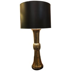 Pareja de lámparas japonesas de latón