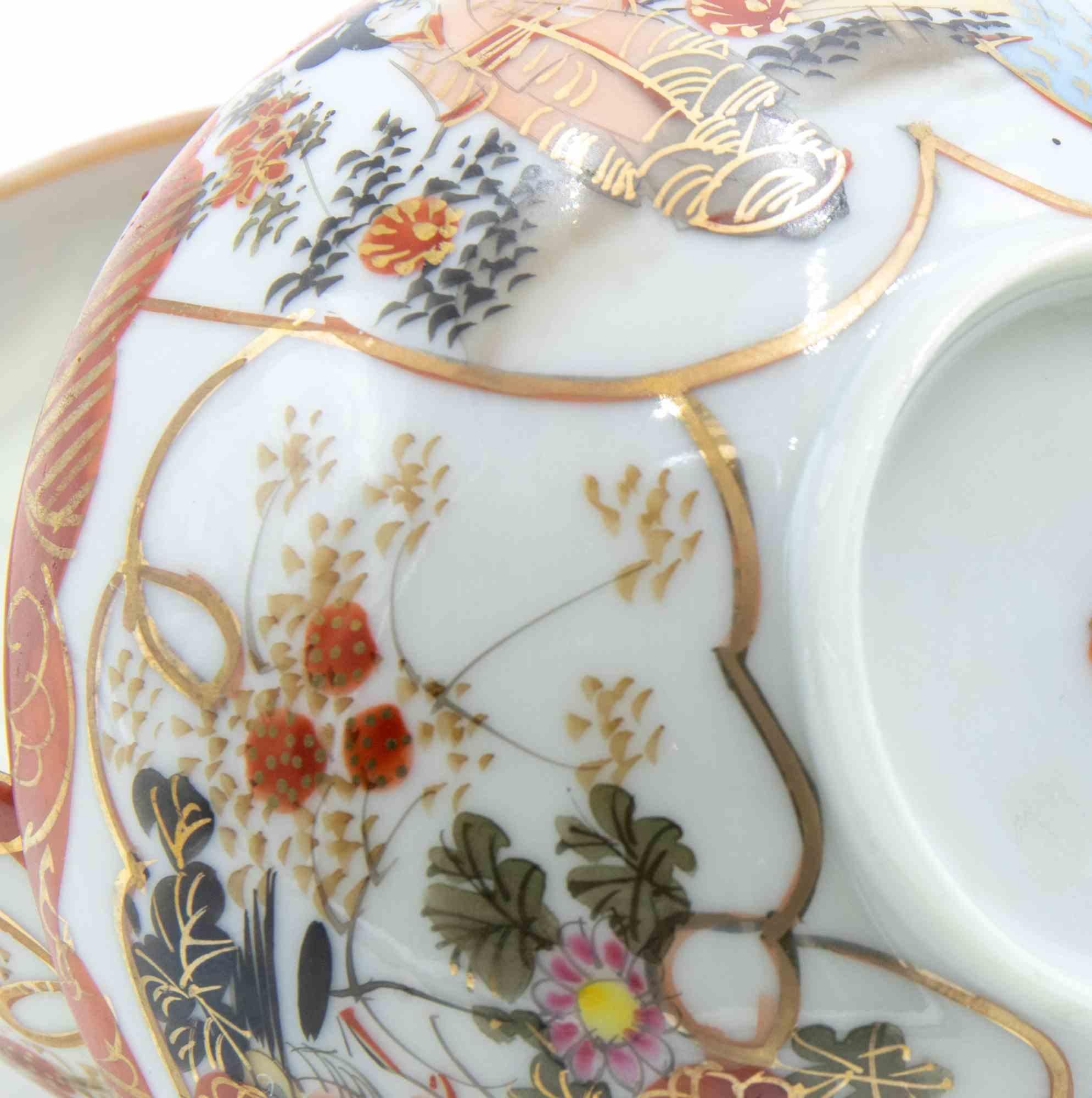 Pair of Japanese Cutani Eggshell Teacups, Early 20th Century For Sale 2