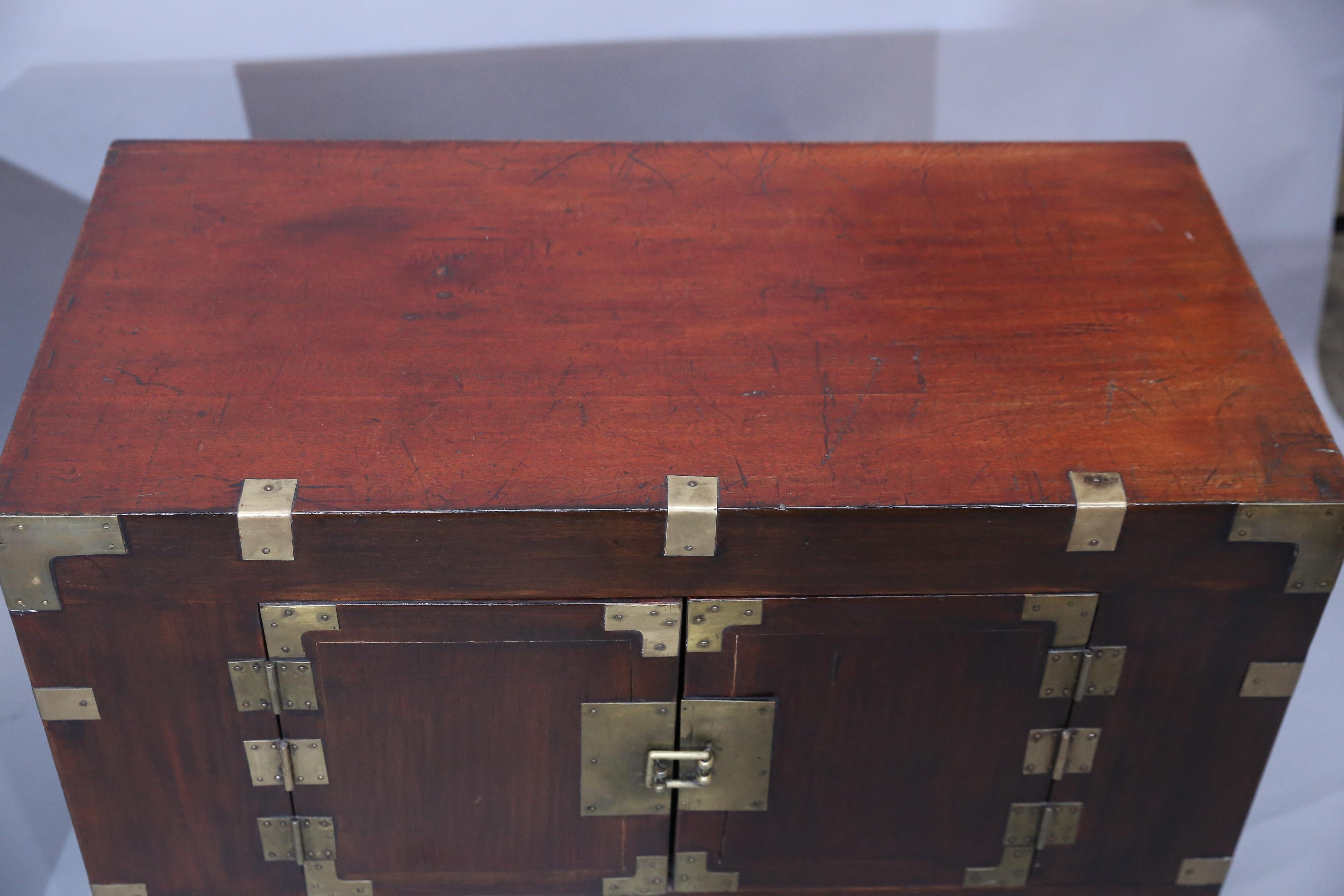 Anglo-Japanese Pair of Japanese Ezo Matsu 'Pine' Tansu Chests For Sale