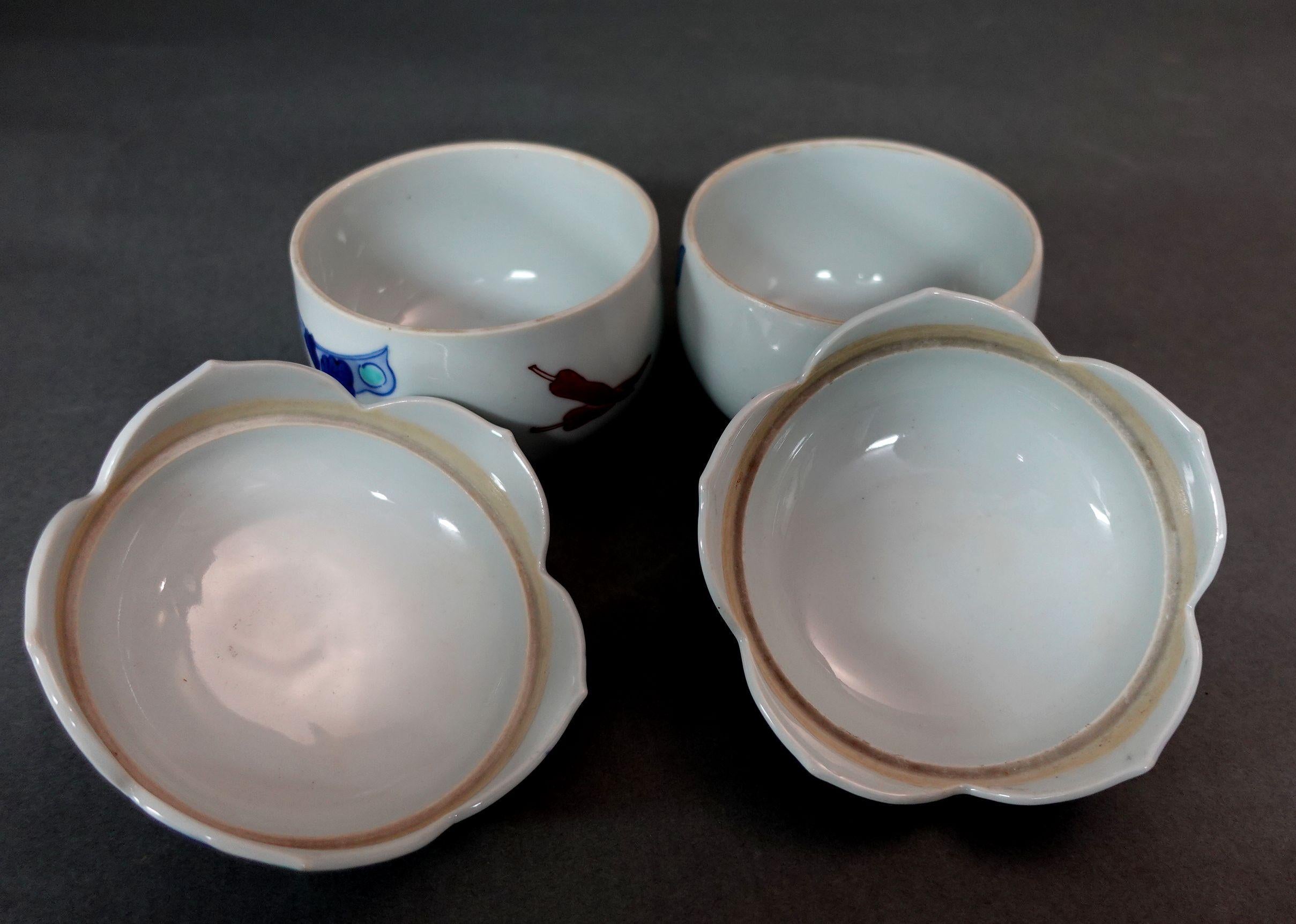 Pair of Japanese Imari Lidded Bowls, 19th Century, 