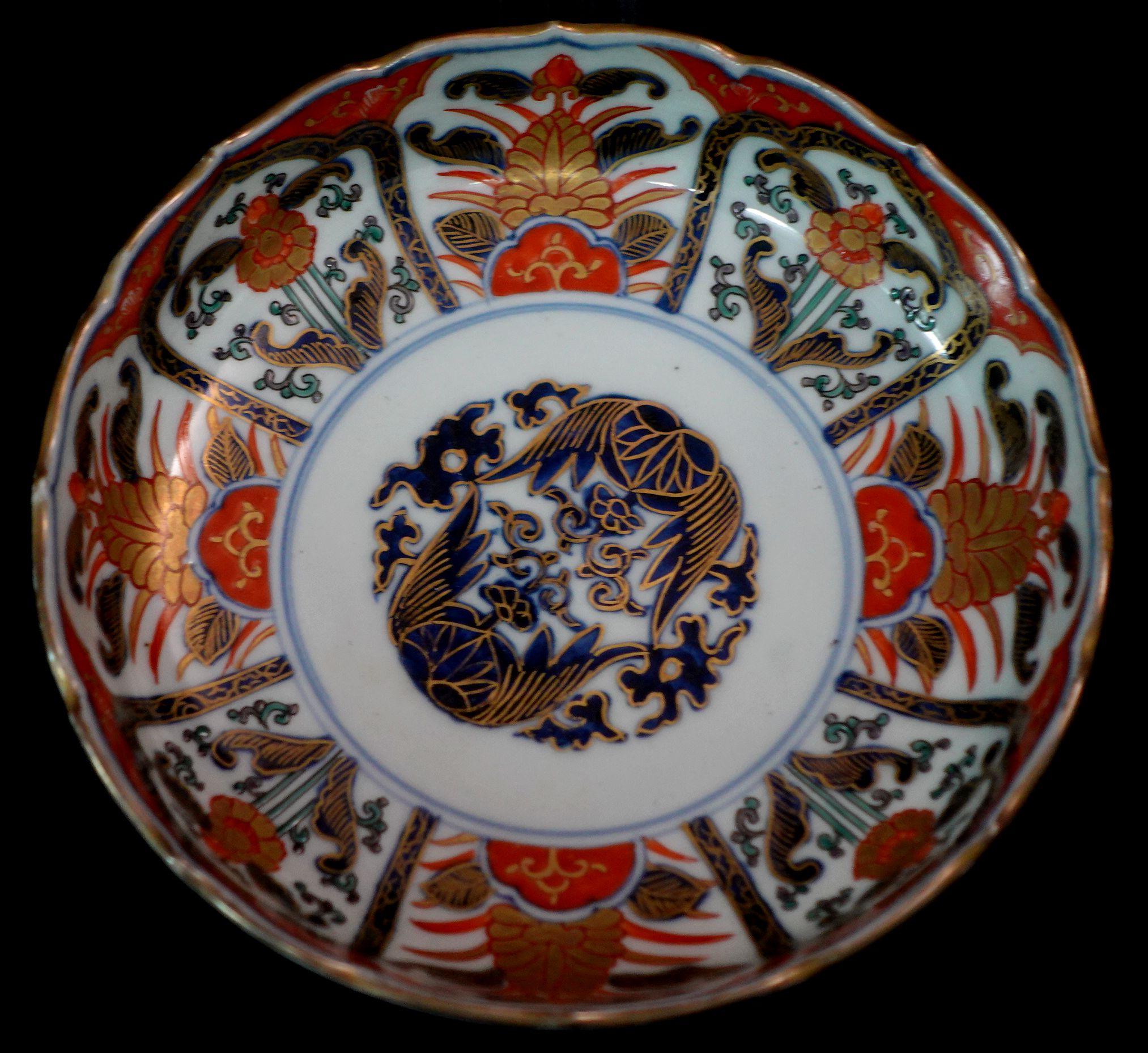 Pair of Japanese Imari Plates, 19th Century, RIc 055 In Excellent Condition For Sale In Norton, MA