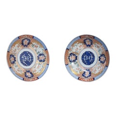 Pair of Japanese Imari plates