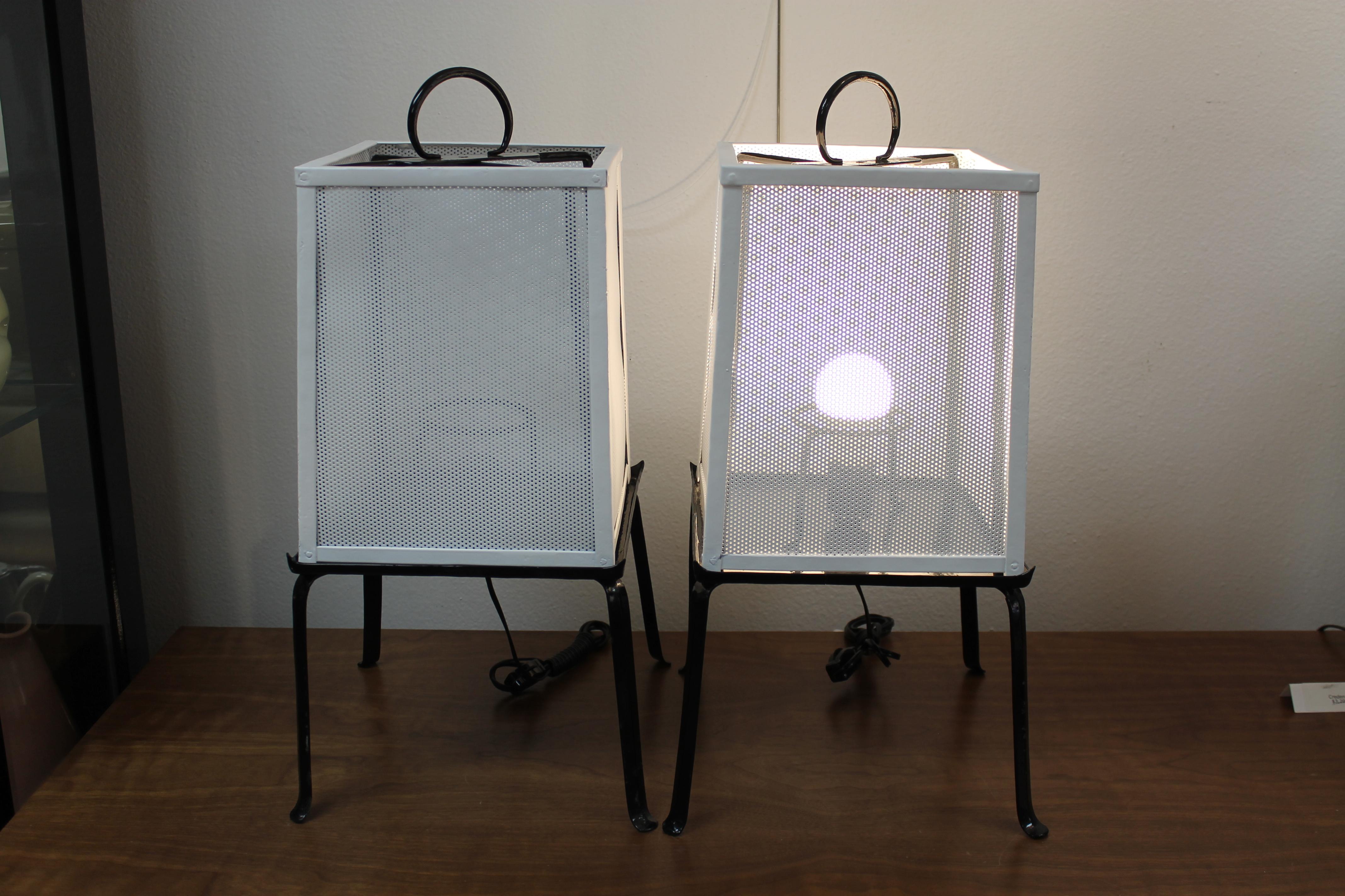 Pair of Japanese Lantern Table Lamps For Sale 2