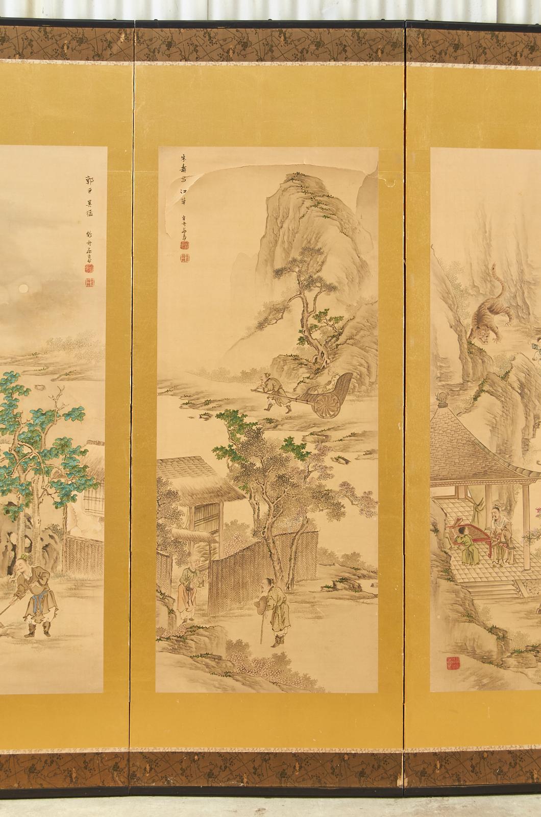 Paar japanische Paragons aus der Taisho-Periode der Filiale Piety im Angebot 5