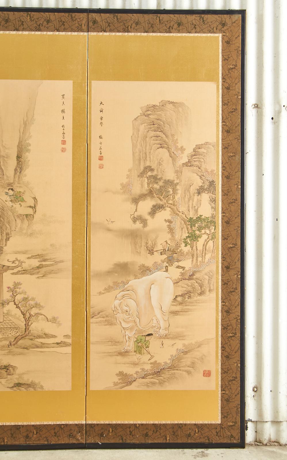 Paar japanische Paragons aus der Taisho-Periode der Filiale Piety im Angebot 6