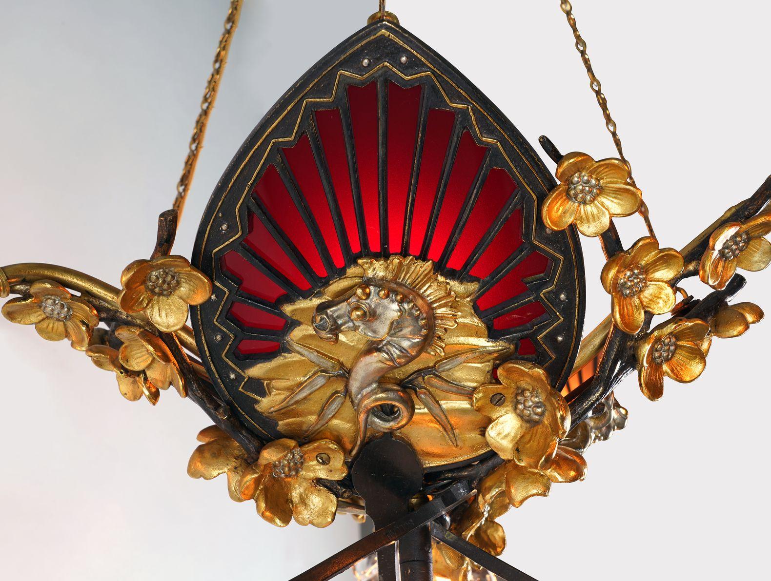 Bronzo Coppia di lampadari 