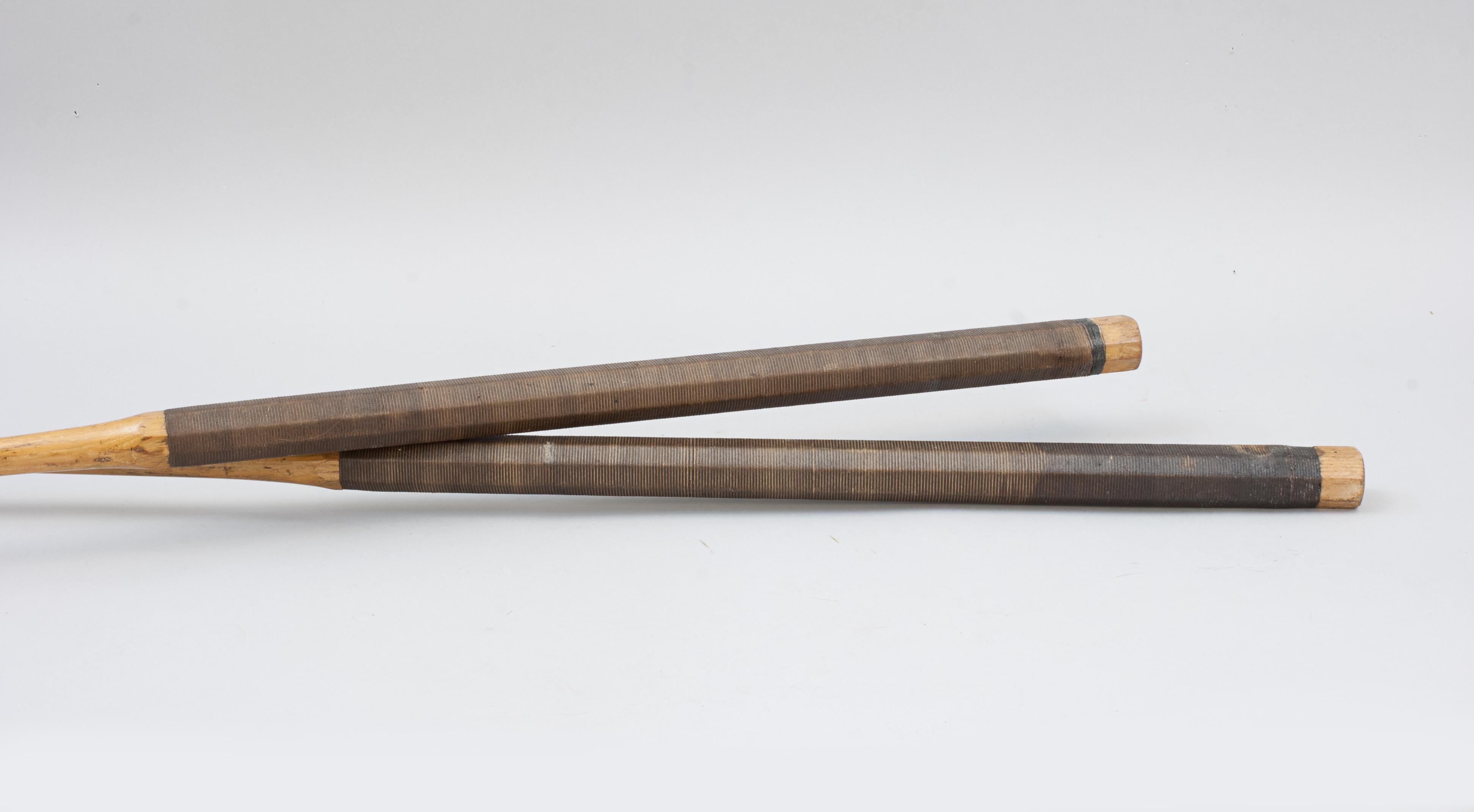 Pair Of Jaques Croquet Mallets For Sale 2