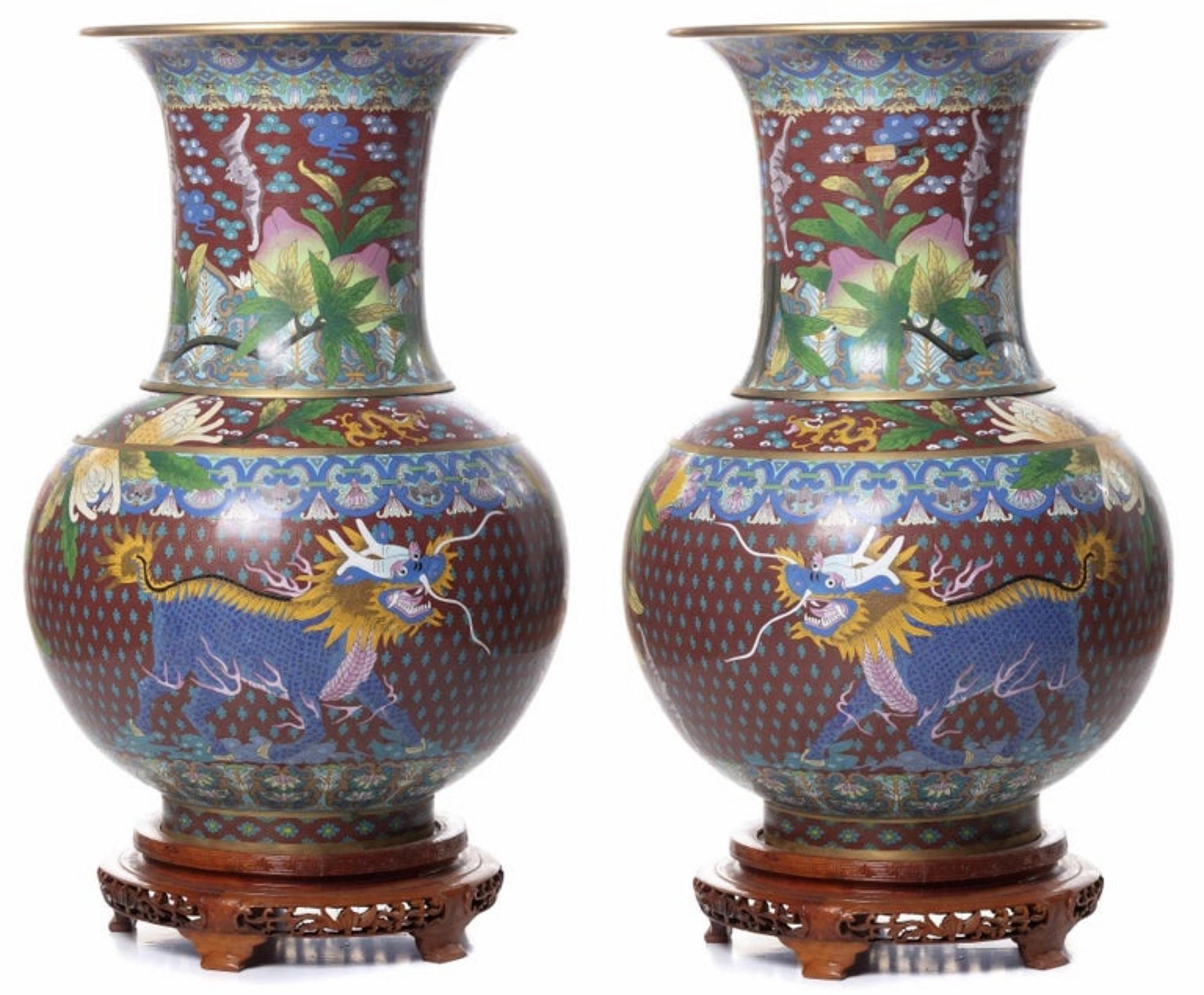 Chinese Export Pair of Jars Chinese Minguo Period '1912-1949'