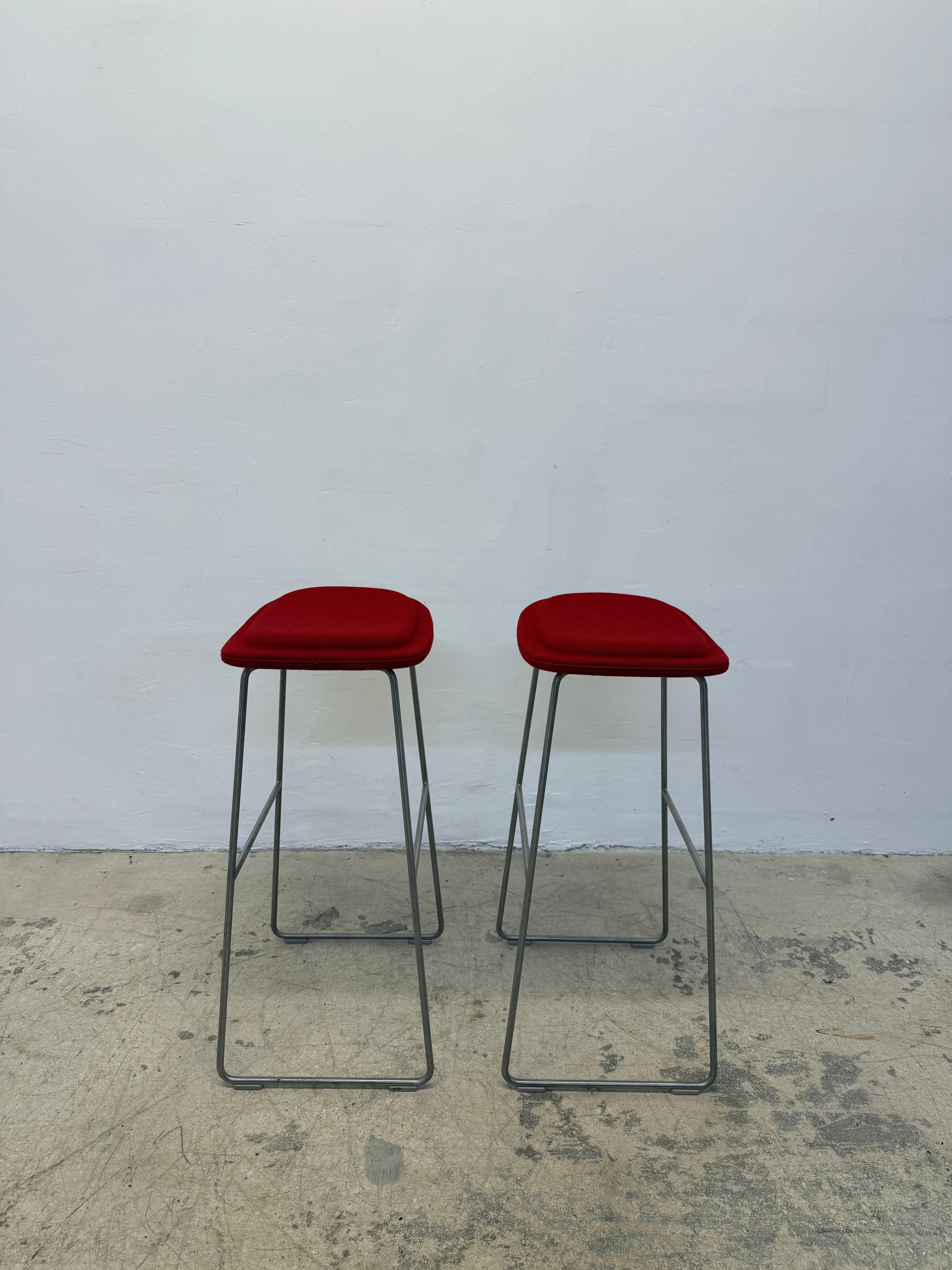 Modern Pair of Jasper Morrison Hi Pad Bar Stools for Cappellini - 4 Pairs Available For Sale