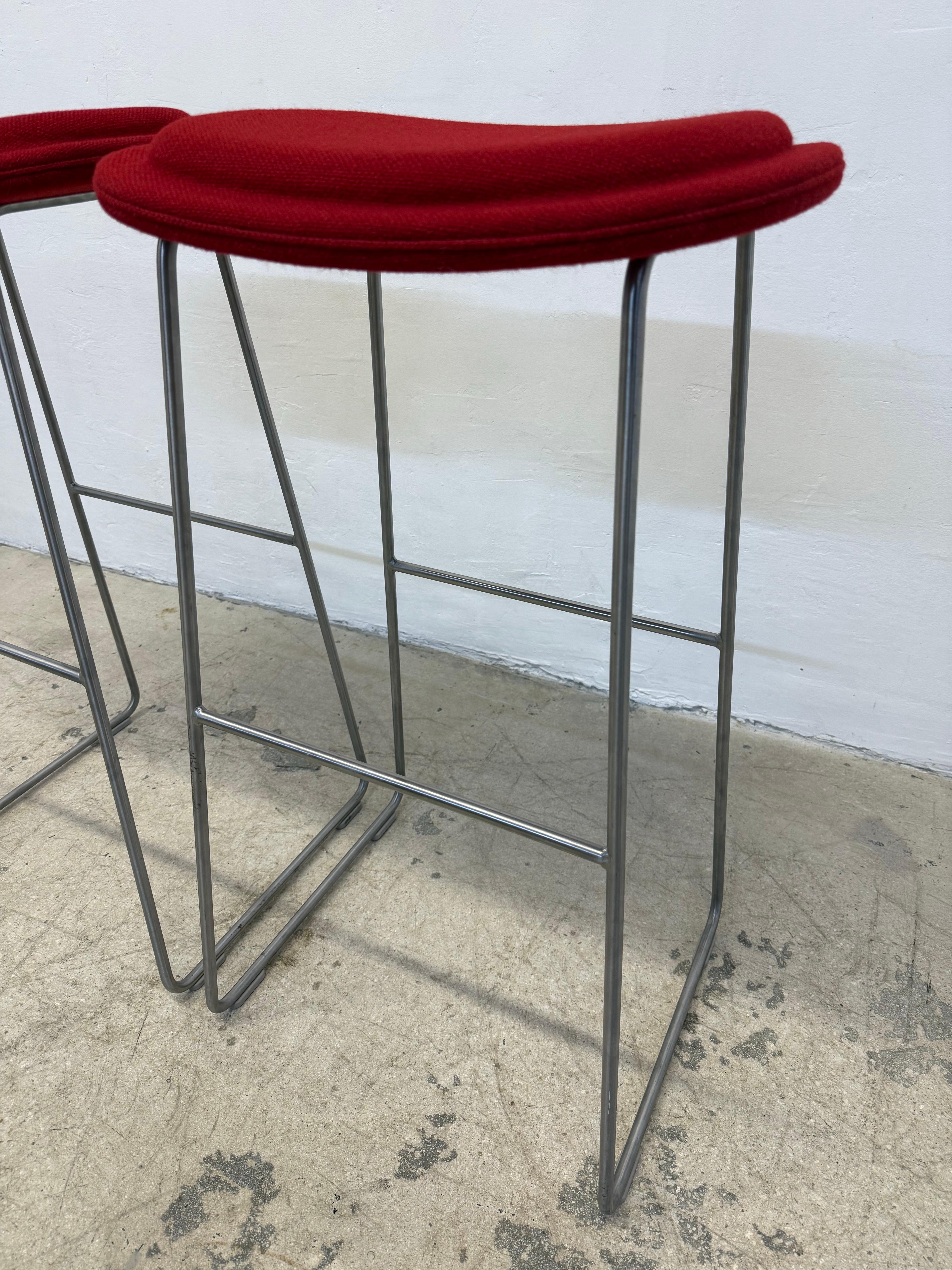 Pair of Jasper Morrison Hi Pad Bar Stools for Cappellini - 4 Pairs Available For Sale 2