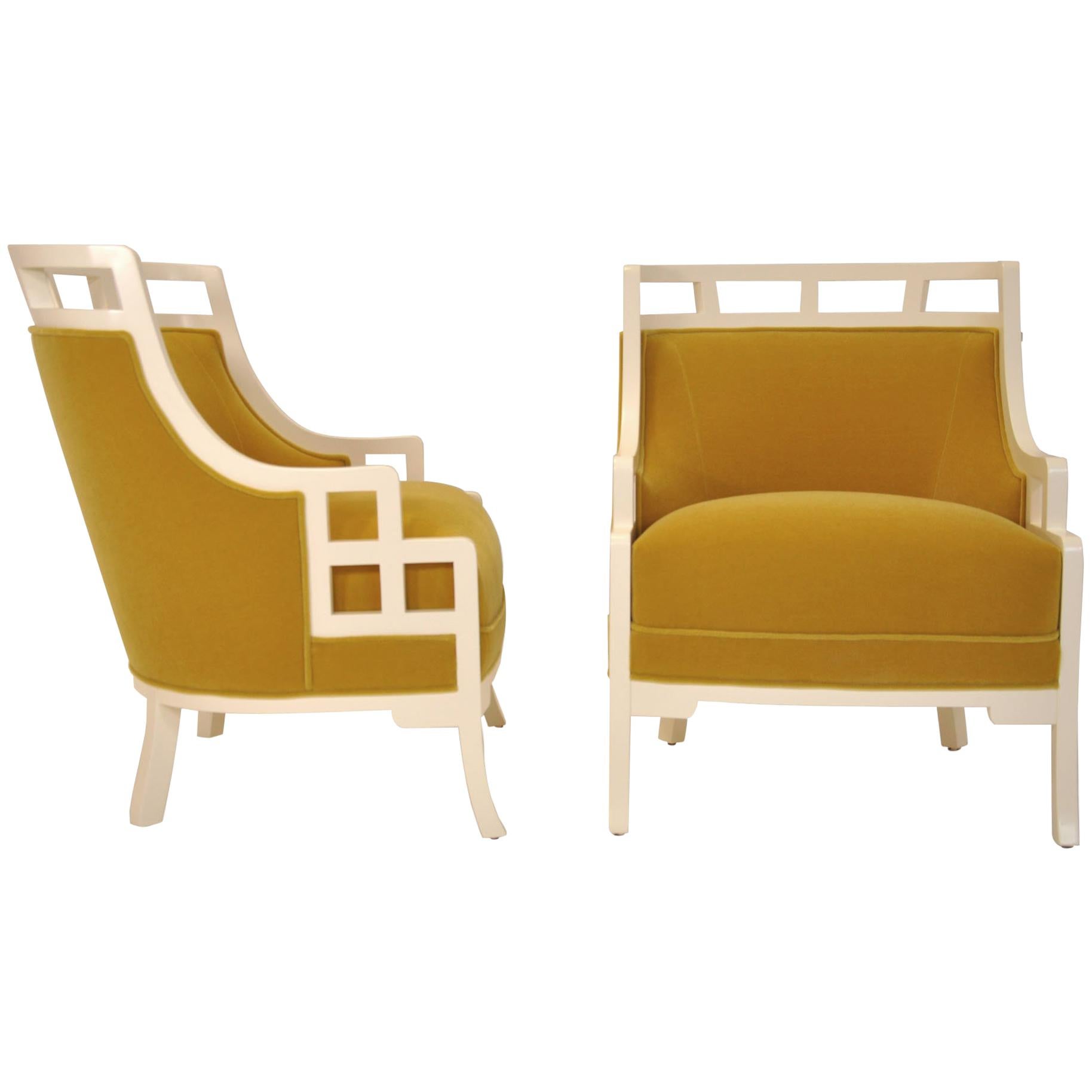 Pair of Jay Spectre "Wallis Simpson" Chairs