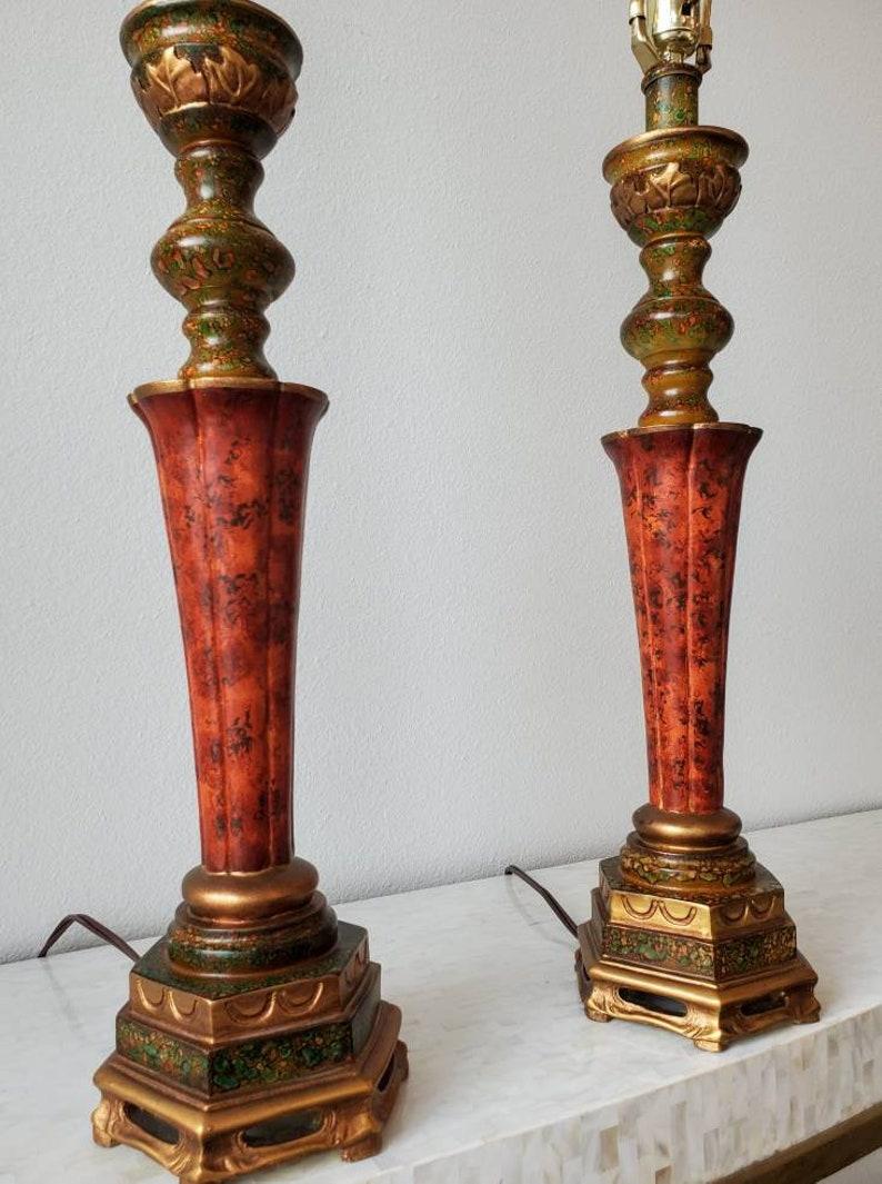 Paire de lampes de table contemporaines signées JB Hirsch Bon état - En vente à Forney, TX