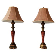 Retro Pair of JB Hirsch Signed Contemporary Table Lamps