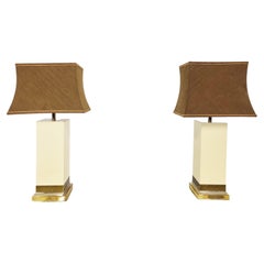Pair of Jean Claude Mahey Table Lamps, 1970s
