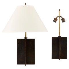 Coppia di lampade in ferro Jean-Michel Frank "Croisillon", di Michelte, Argentina c.C. 1935