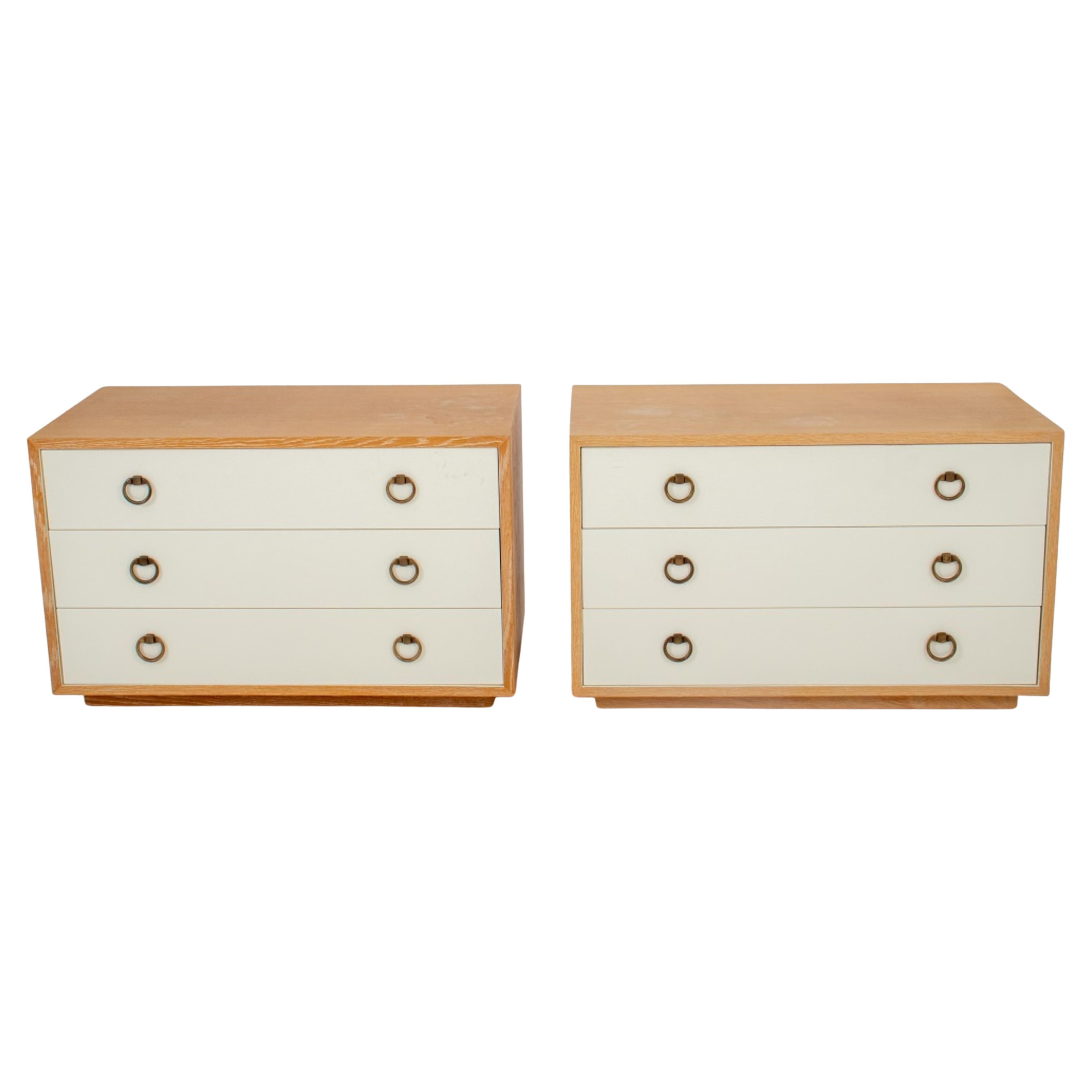 Tommi Parzinger MidCentury Modern Studded Dressers at 1stDibs