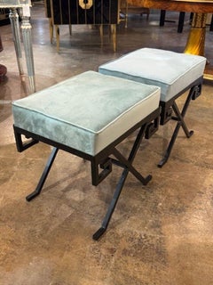 Pair of Jean-Michel Frank Manner Benches