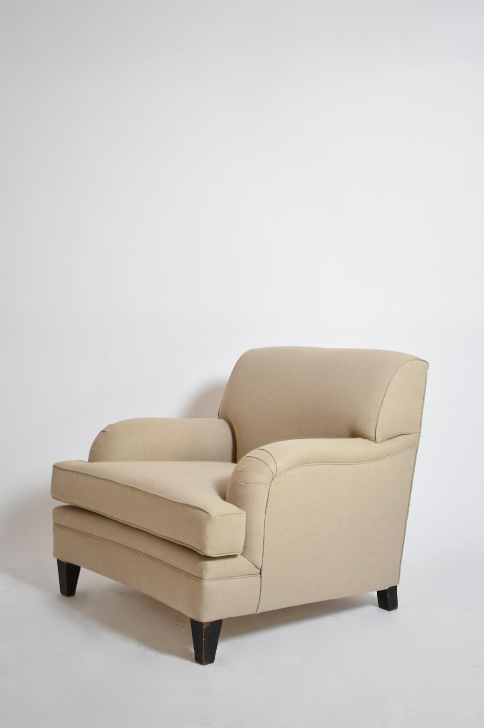 Pair of Jean-Michel Frank style armchairs, 1960s. In condizioni ottime in vendita a Lisboa, PT