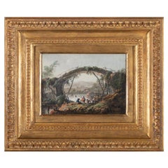 Pair of Jean Pillement Landscape Paintings, Signed and Dated 1794