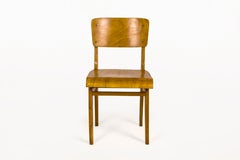 Pair of Jean Prouvé "Chaise En Bois" Chairs, circa 1940, France