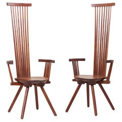 Jeffrey Greene Studio Sessel mit hoher Rückenlehne, US, 1970er Jahre, Paar