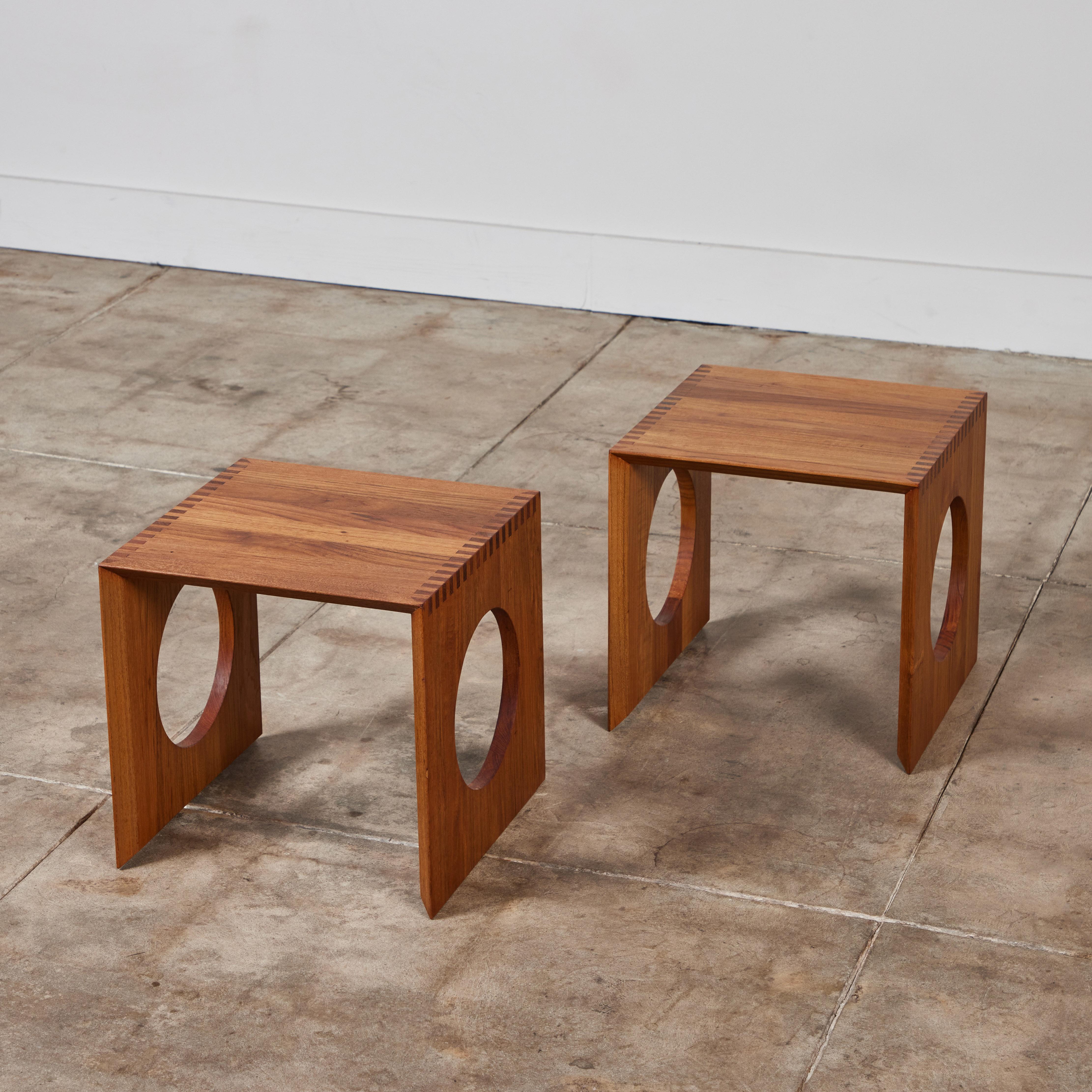 Pair of Jens H. Quistgaard Interlocking Cube Side Tables For Sale 1