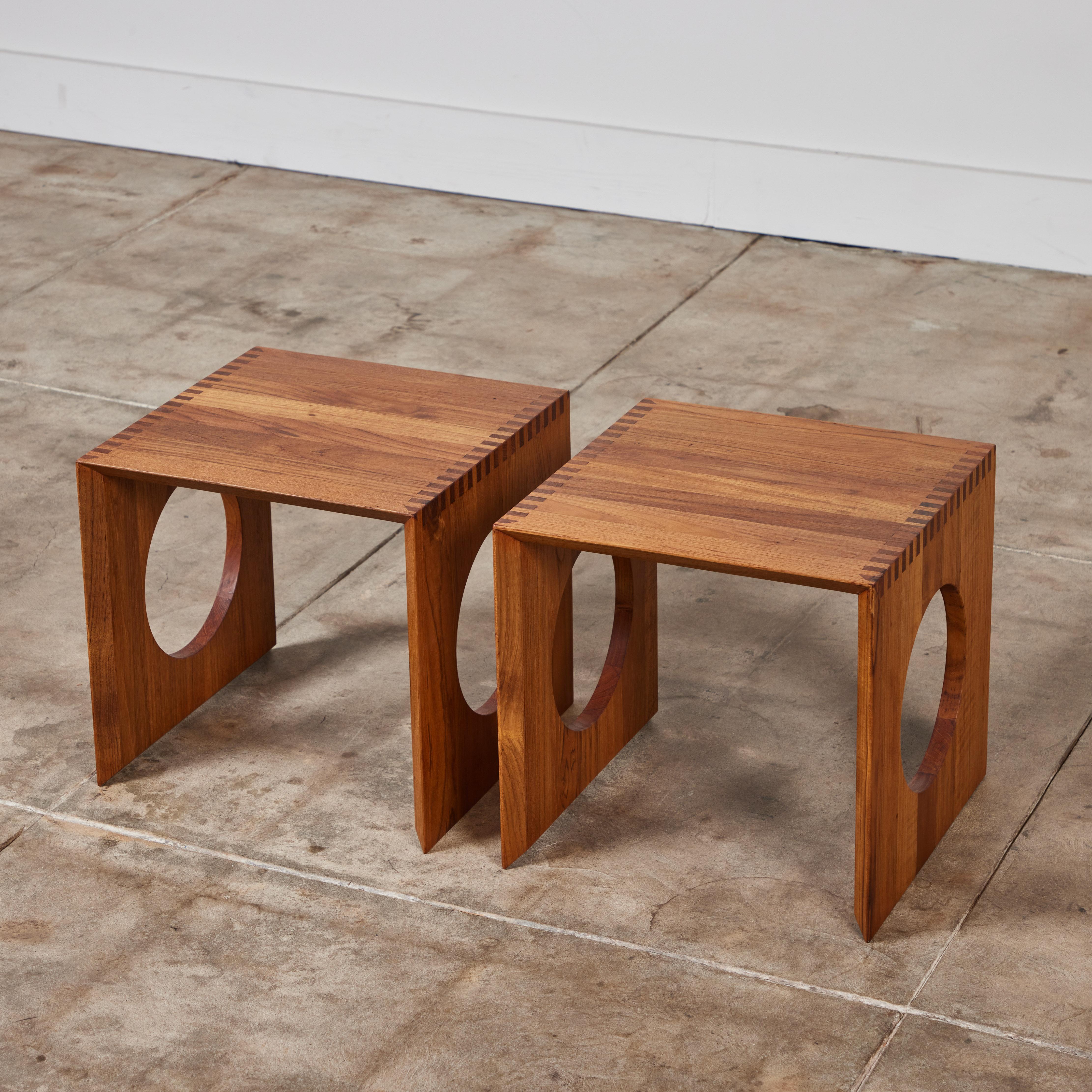 Pair of Jens H. Quistgaard Interlocking Cube Side Tables For Sale 3