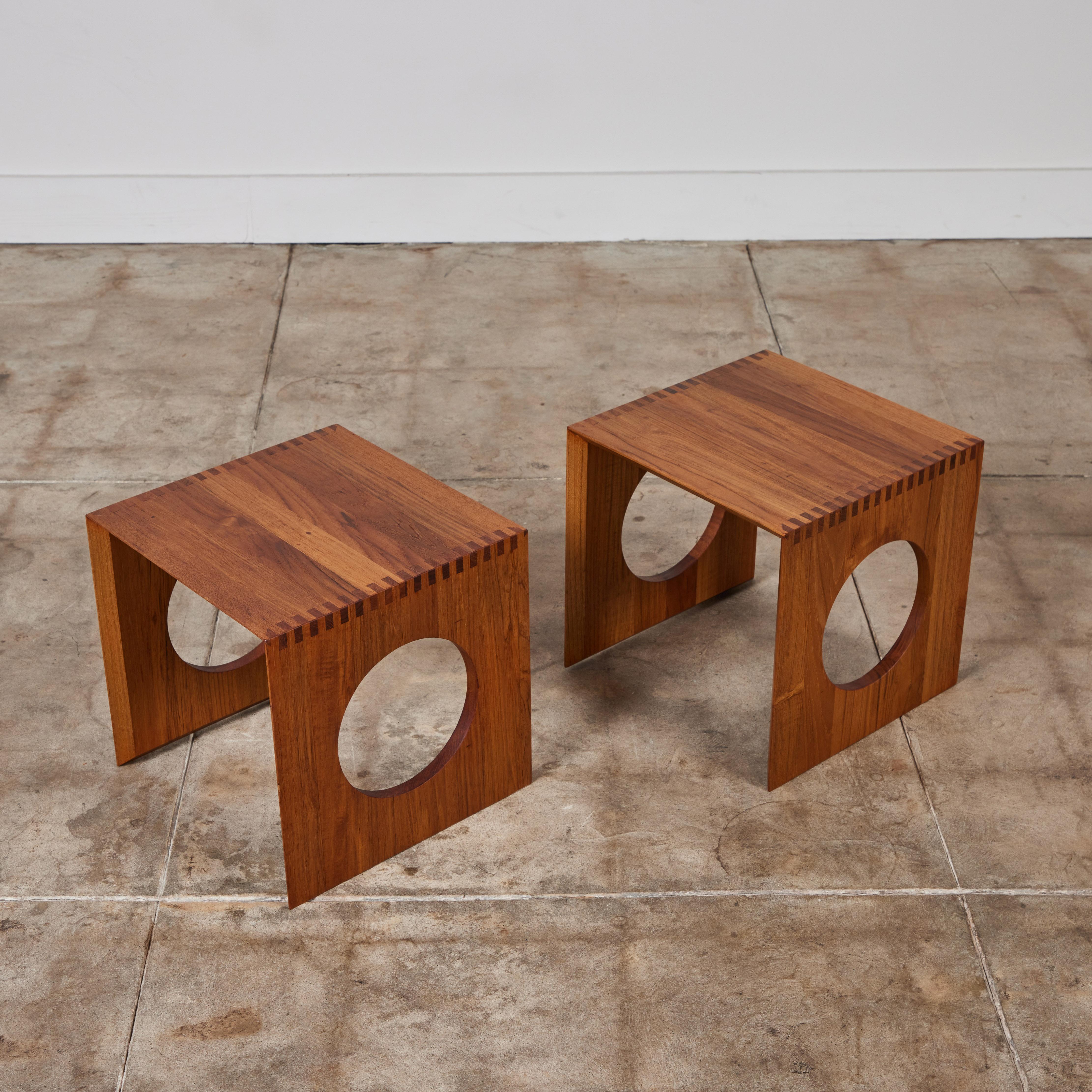 Pair of Jens H. Quistgaard Interlocking Cube Side Tables For Sale 4