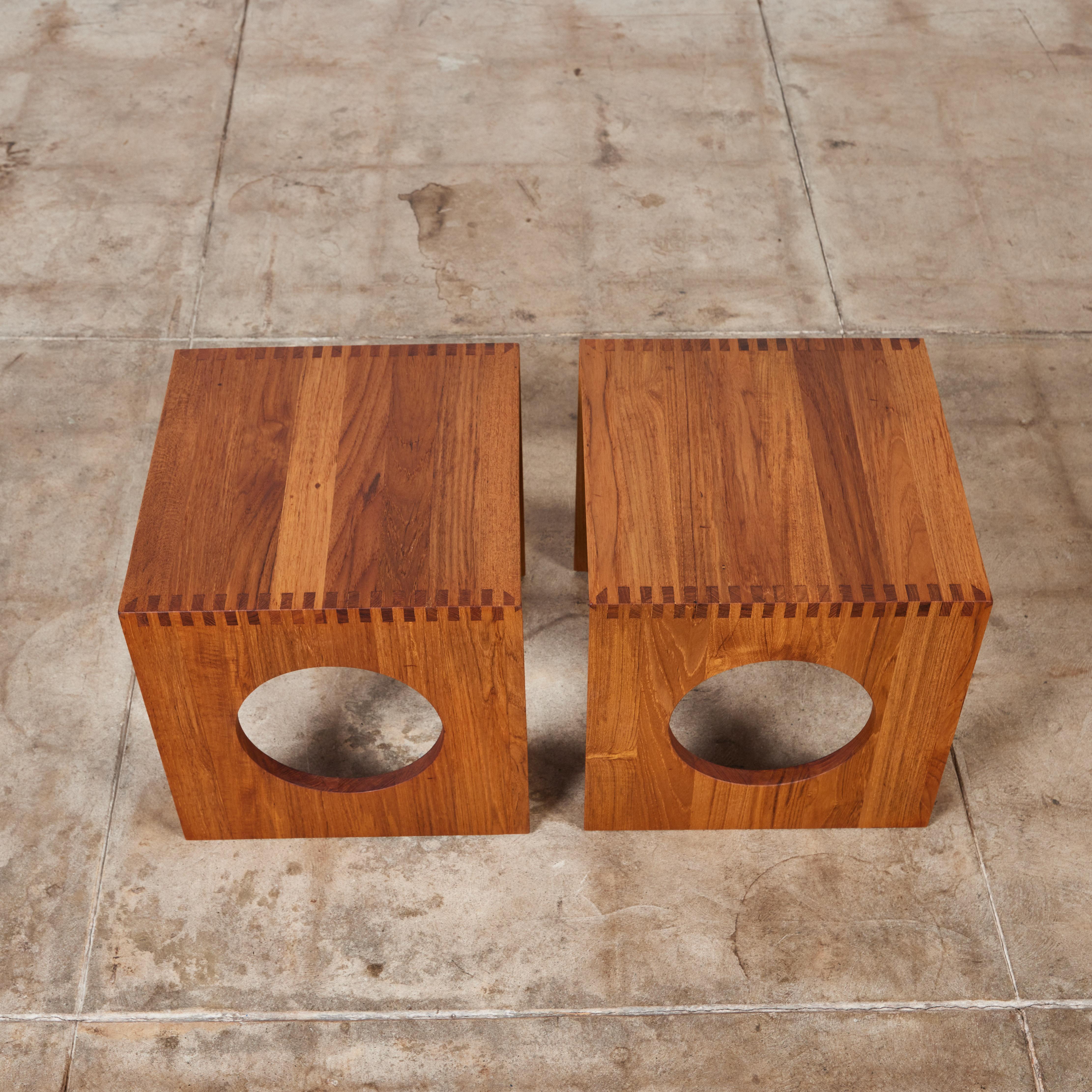 Pair of Jens H. Quistgaard Interlocking Cube Side Tables For Sale 5