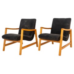Pair of Jens Risom Arm Chairs for Knoll Intl