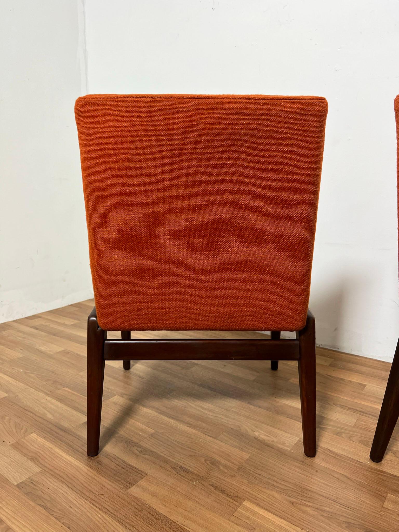 Pair of Jens Risom C-220 Lounge Chairs Circa 1950s For Sale 3