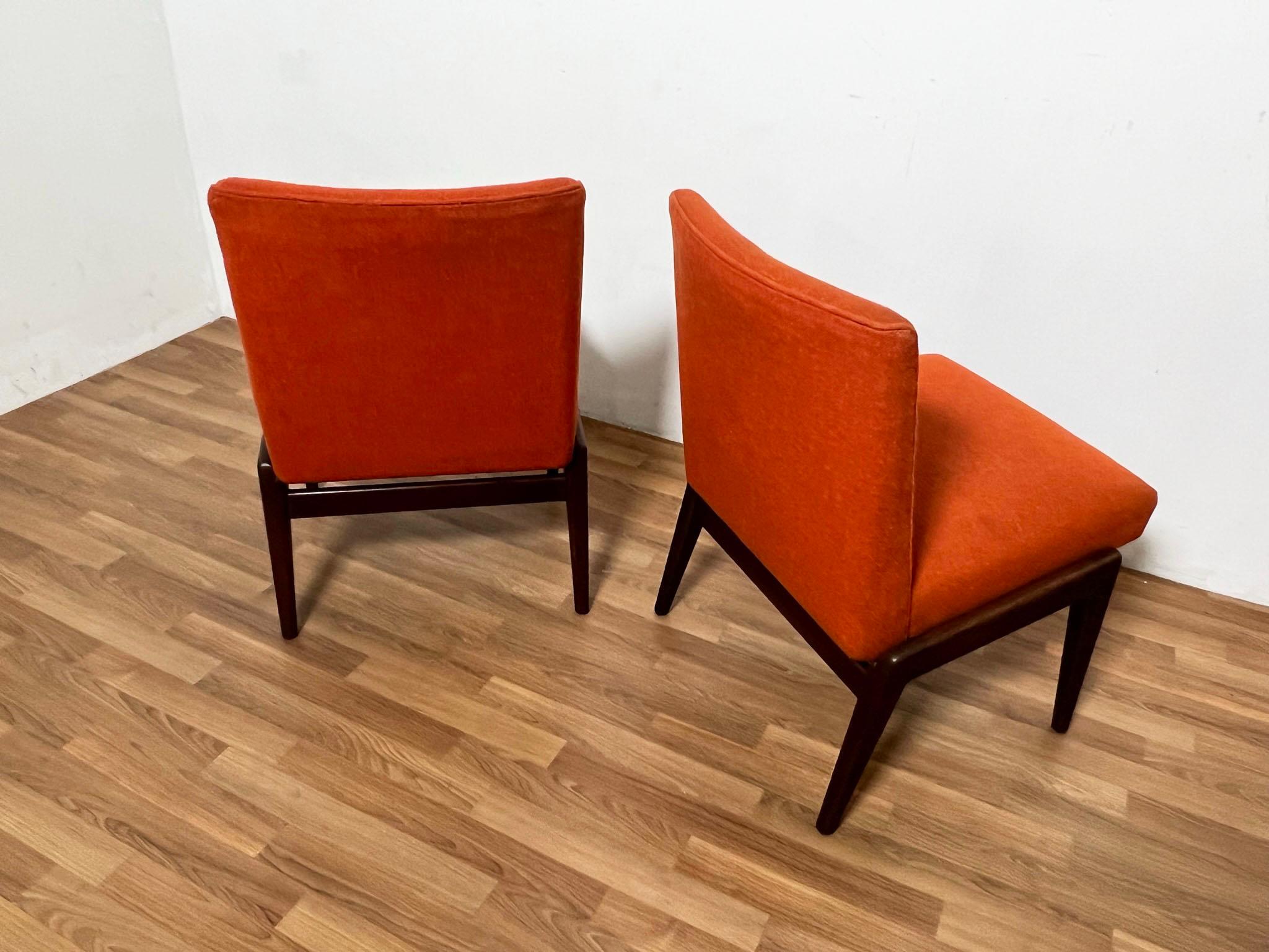Pair of Jens Risom C-220 Lounge Chairs Circa 1950s For Sale 2