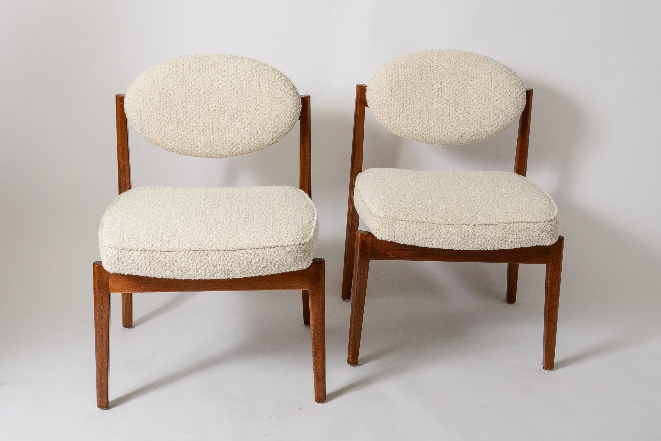 Pair of Jens Risom Chairs In Good Condition For Sale In West Palm Beach, FL