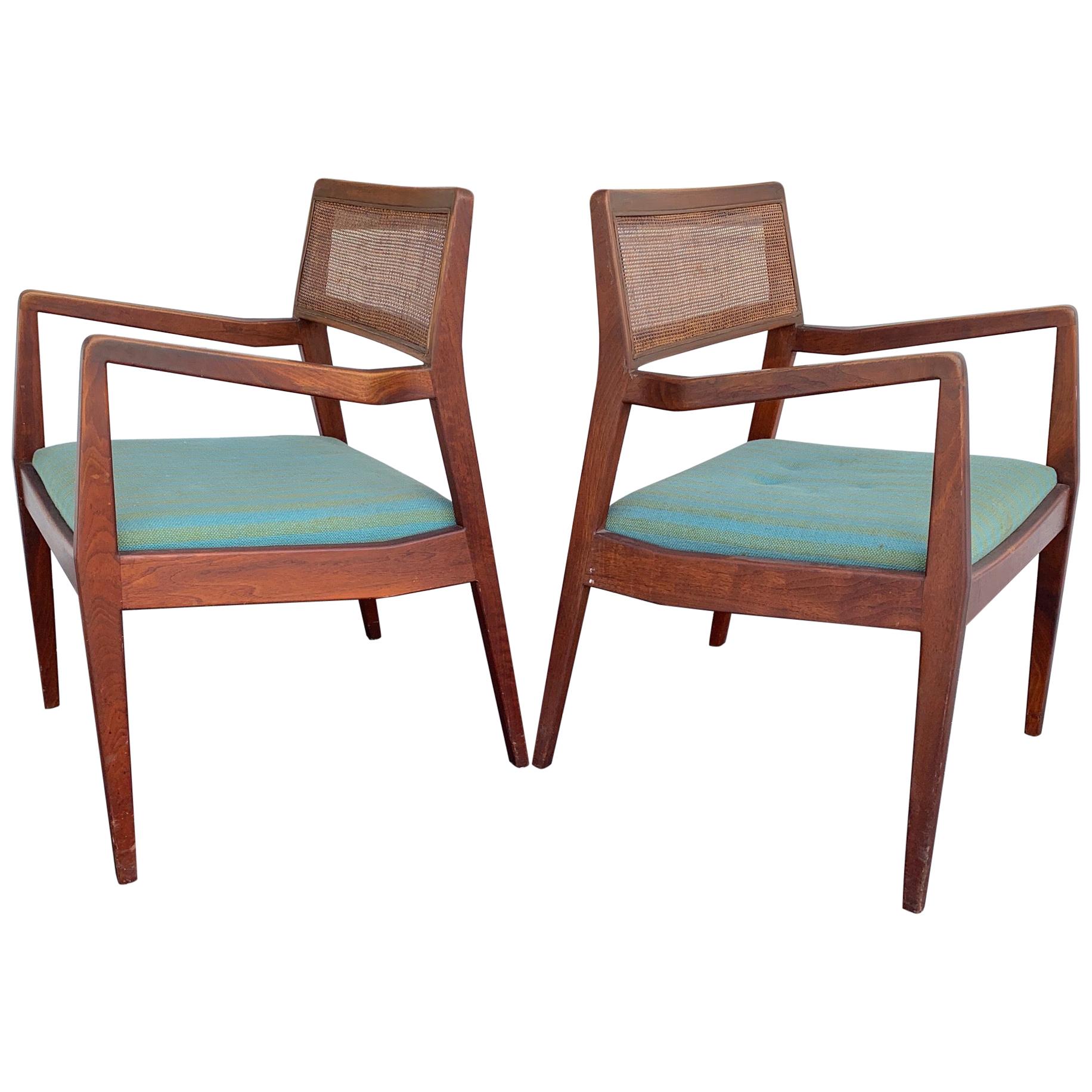 Pair of Jens Risom Classic "Playboy" Chairs, circa 1960s