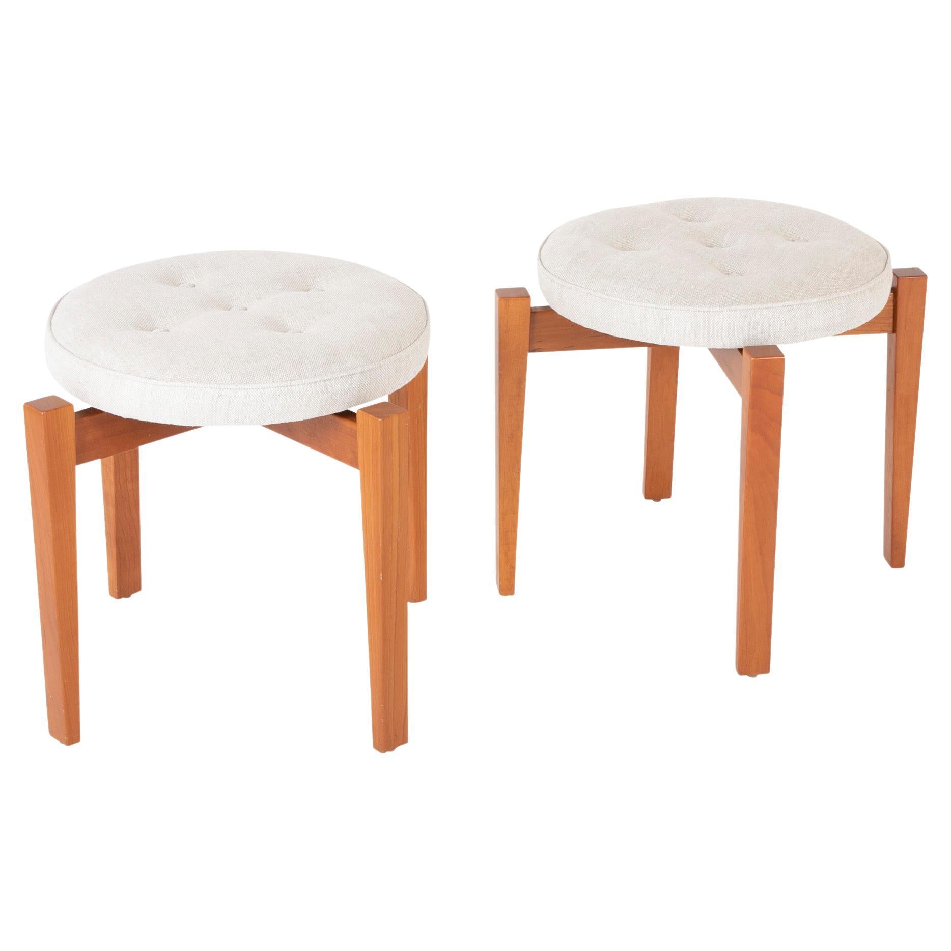Pair of Jens Risom for Pucci Stools