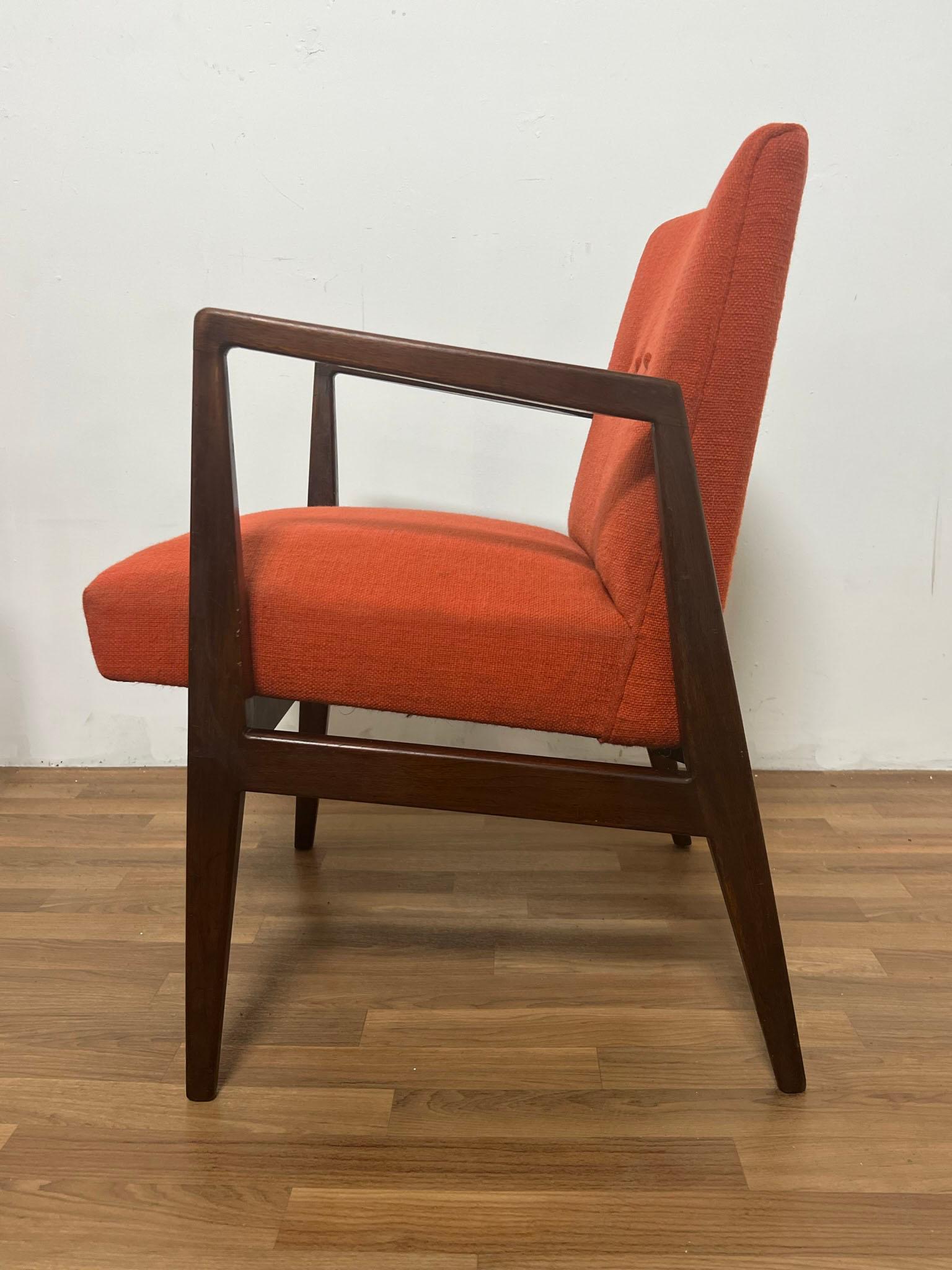 Mid-20th Century Pair of Jens Risom Model 1103 Lounge Armchairs Circa 1950s