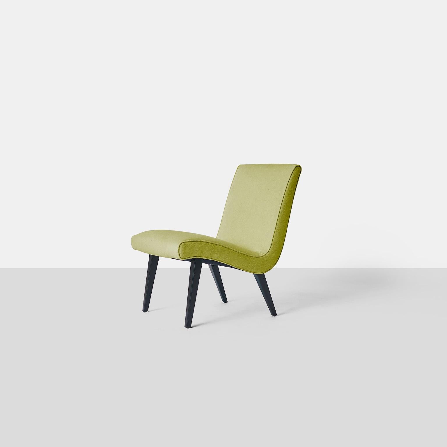 Ein Paar Jens Risom Scoop Chairs für Hans Knoll (Moderne der Mitte des Jahrhunderts) im Angebot