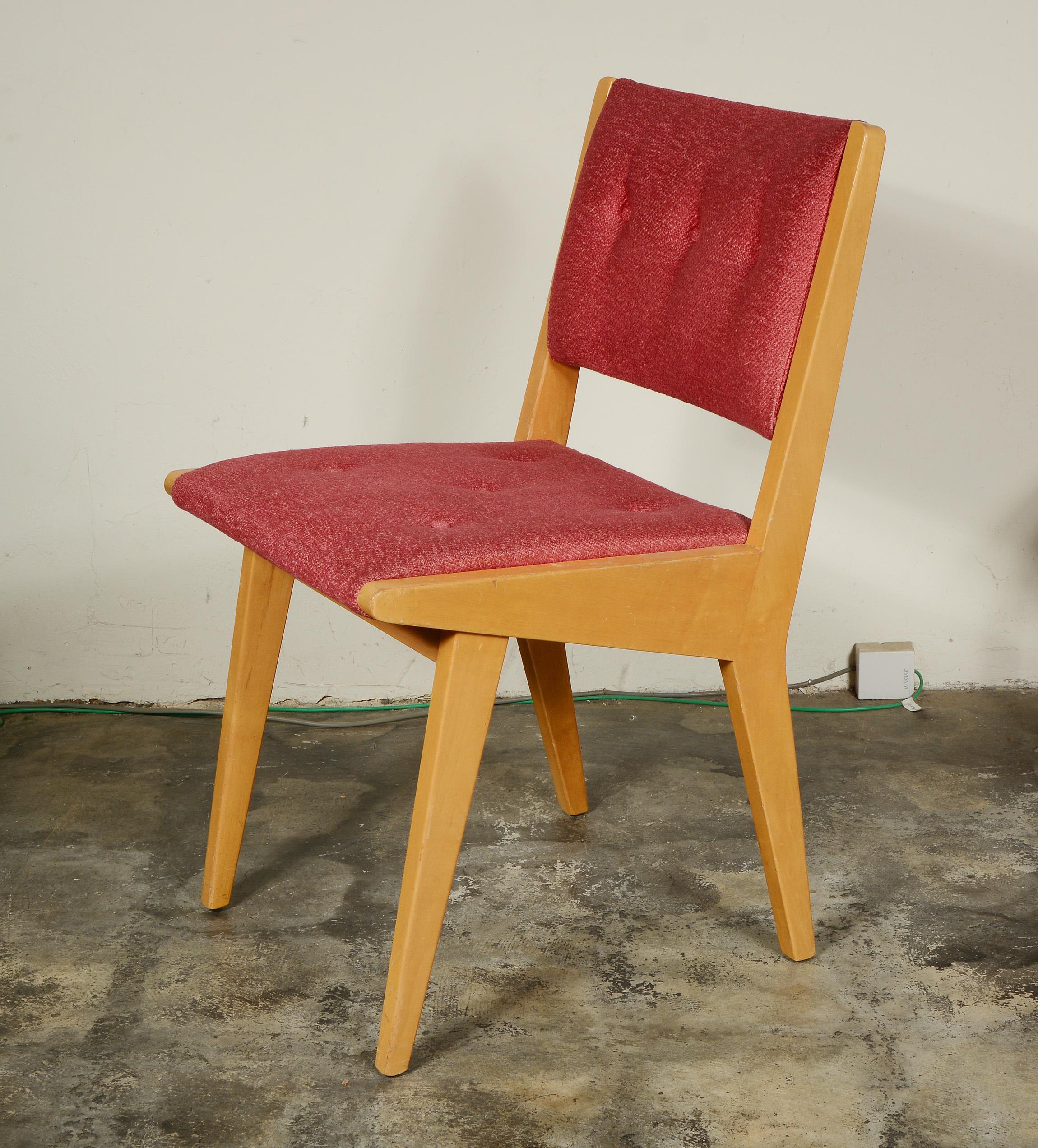 Pair of Jens Risom Side Chairs for Knoll 5