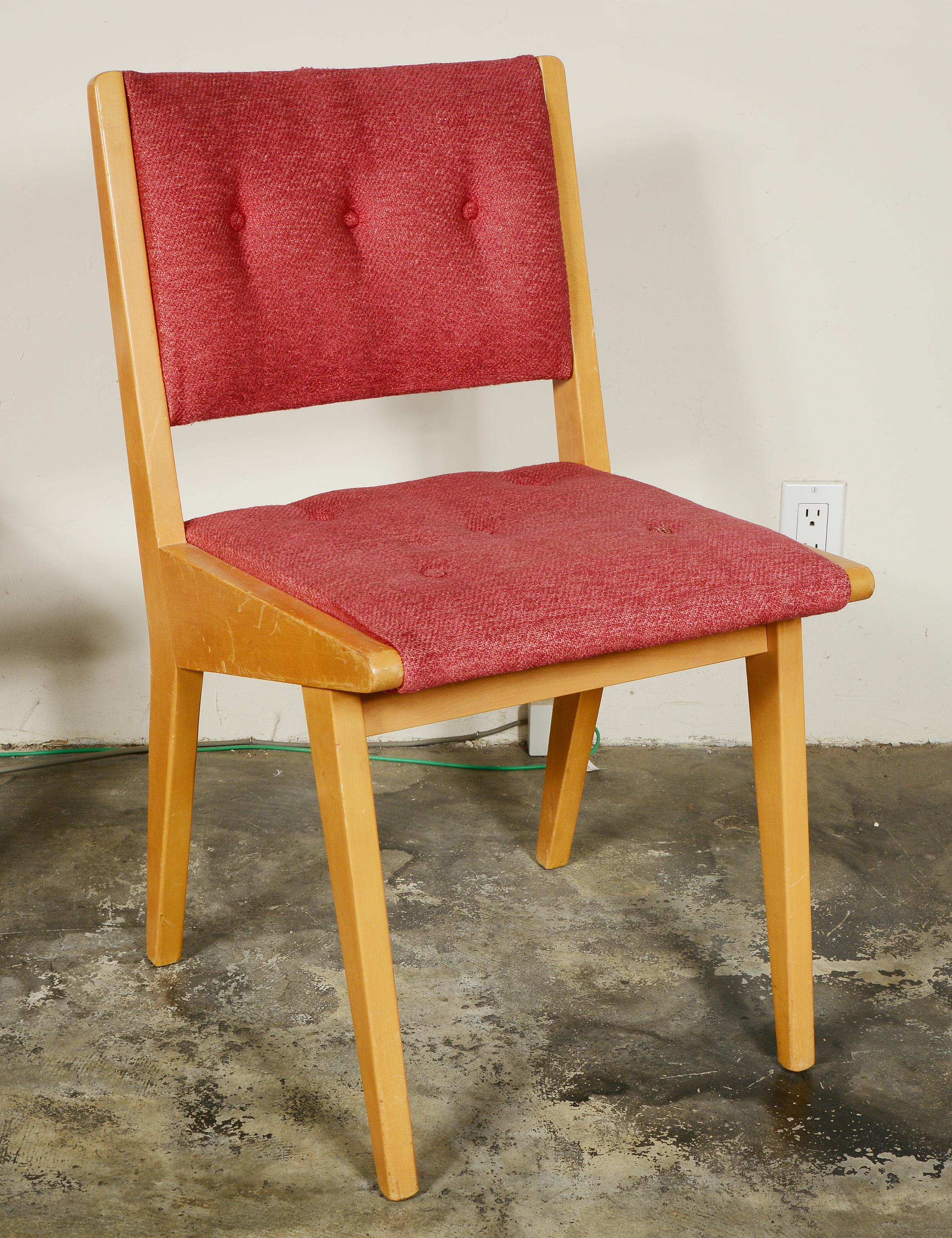 Pair of Jens Risom Side Chairs for Knoll In Good Condition In San Mateo, CA