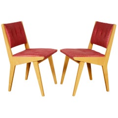 Pair of Jens Risom Side Chairs for Knoll