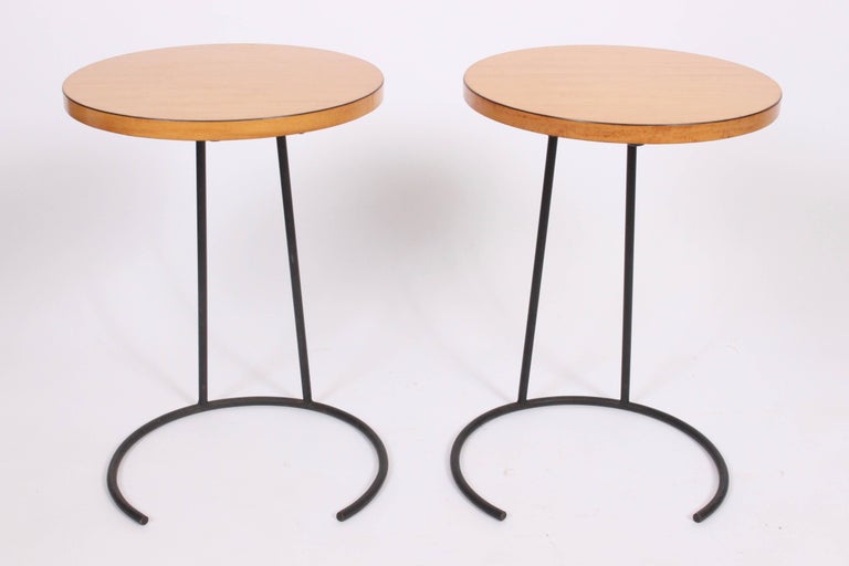 Pair of Jens Risom T-710 Small Side Tables, circa 1950s at 1stDibs