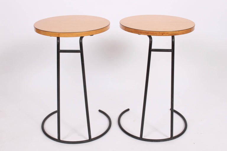 Pair of Jens Risom T-710 Small Side Tables, circa 1950s at 1stDibs